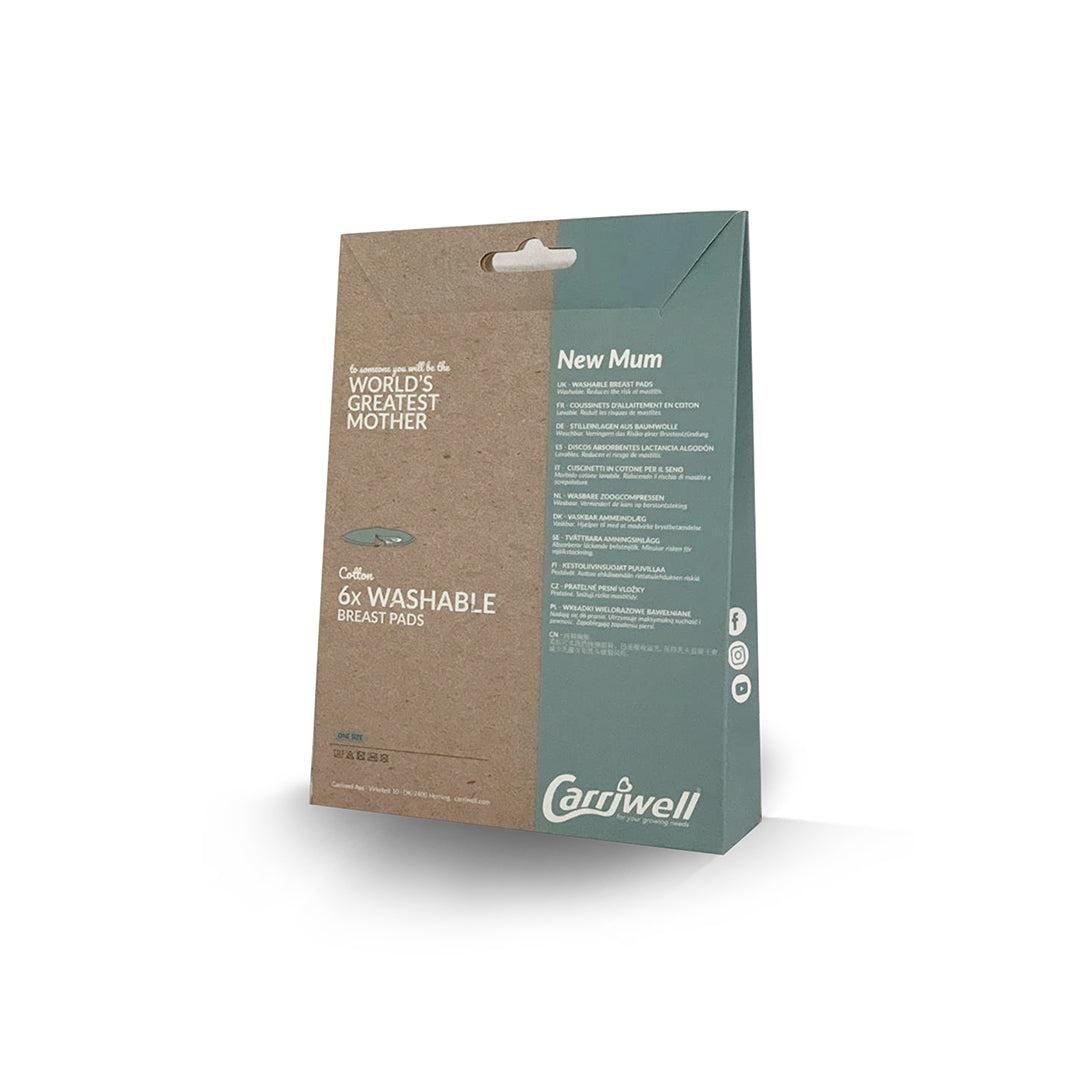  Carriwell Washable Breast Pads - 6 Pack - Black、mySite、merchandisen