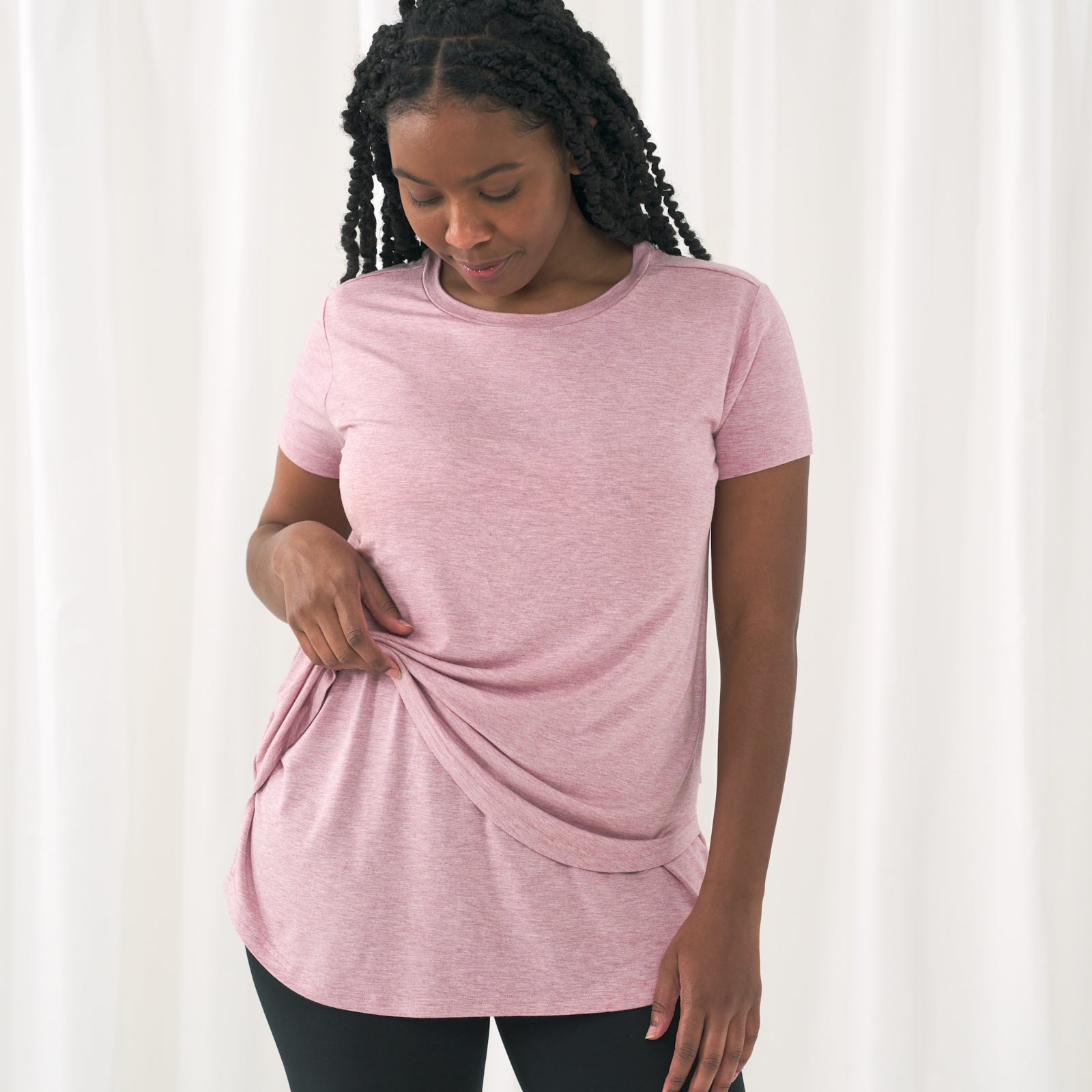 Heather Mauve Women's Nursing Top、mySite、g9winljtr