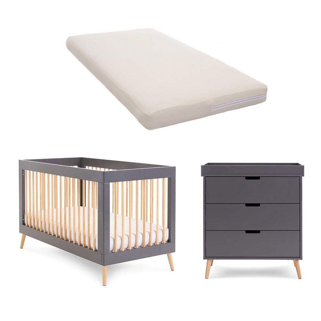  Obaby Maya 2 Piece Room Set - Slate + Natural、mySite、merchandisen