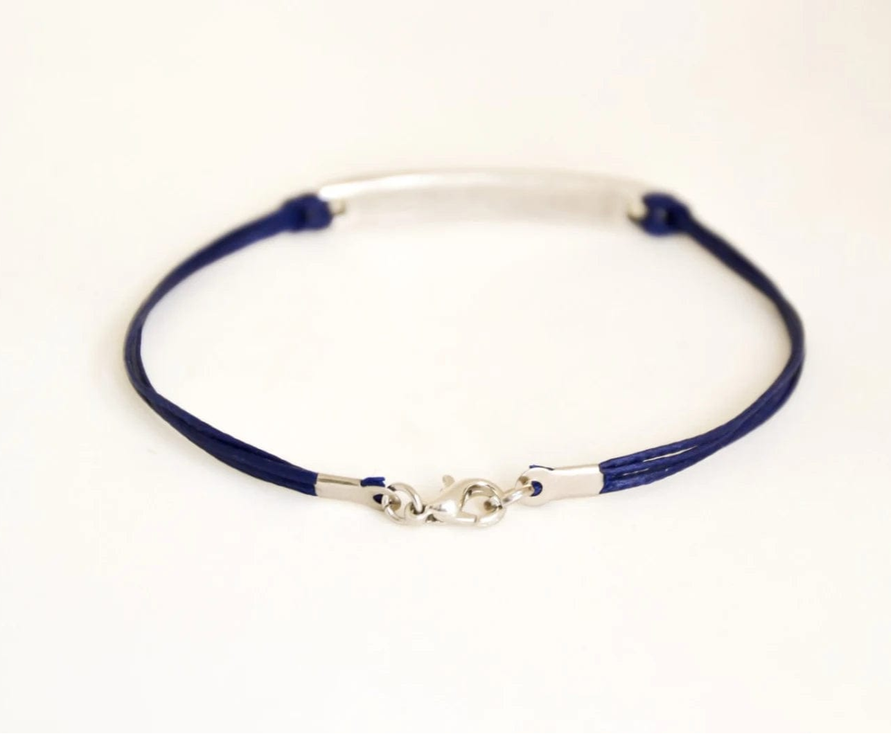 Shema Israel Hebrew Bracelet on Dark Blue Cord - 7 or 8、mySite、topwebapps