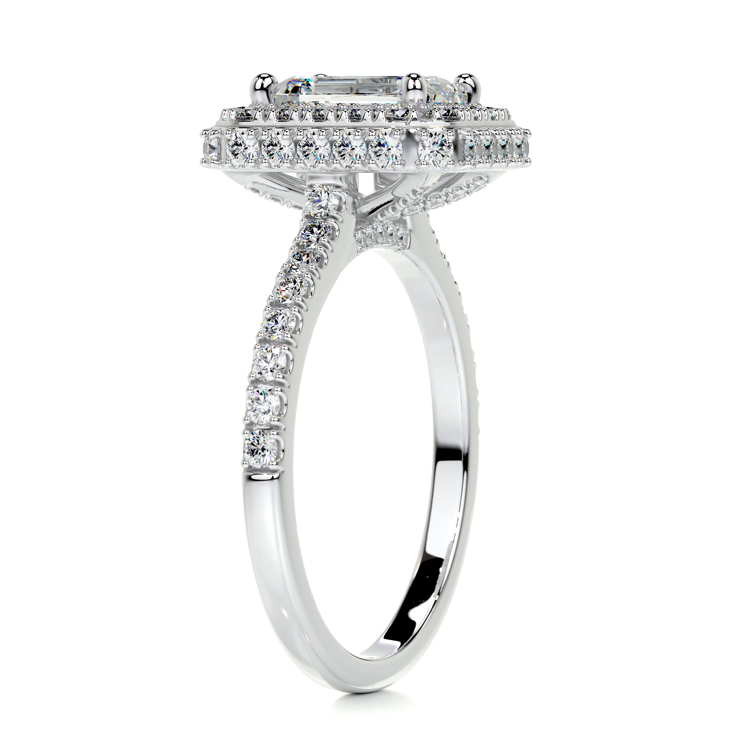 Lana Moissanite & Diamond Ring -14K White Gold、mySite、hinf8tx79