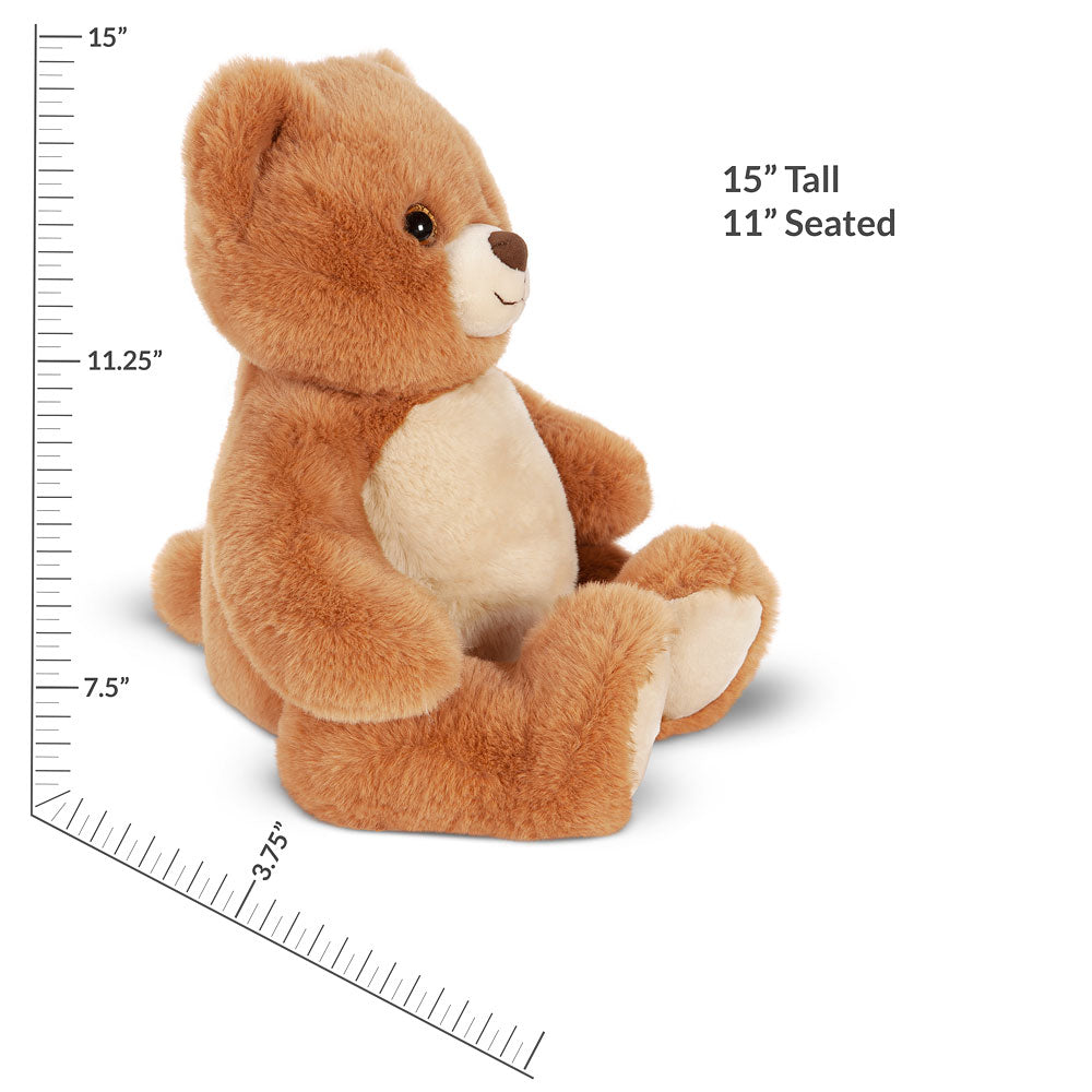 15 In. Cuddle Chunk Teddy Bear, Honey、mySite、pszhyizbm