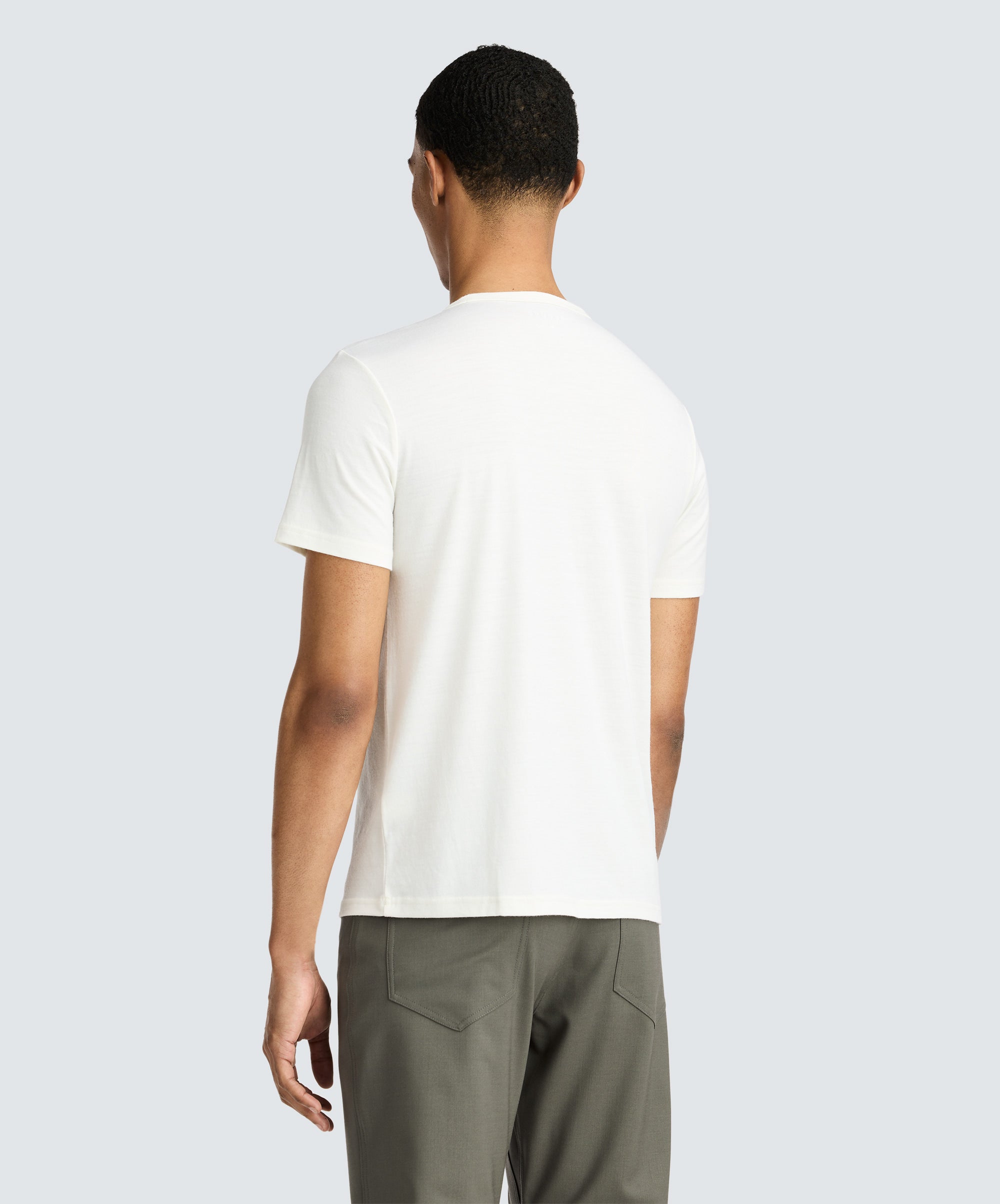 Men's Tall Merino Crew Neck T-Shirt、mySite、noshort