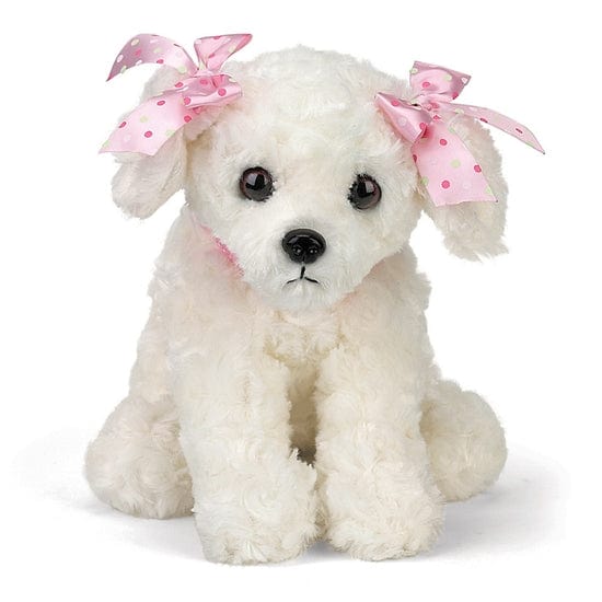 Sassy the White Poodle Mix Puppy Dog by Bearington Collection、mySite、g9winljtr