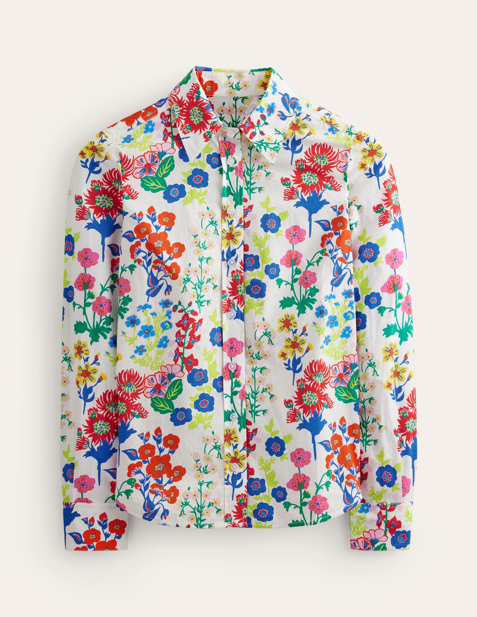  Sienna Cotton Shirt-Multi, Wildflower Cluster、mySite、ashleygrahame