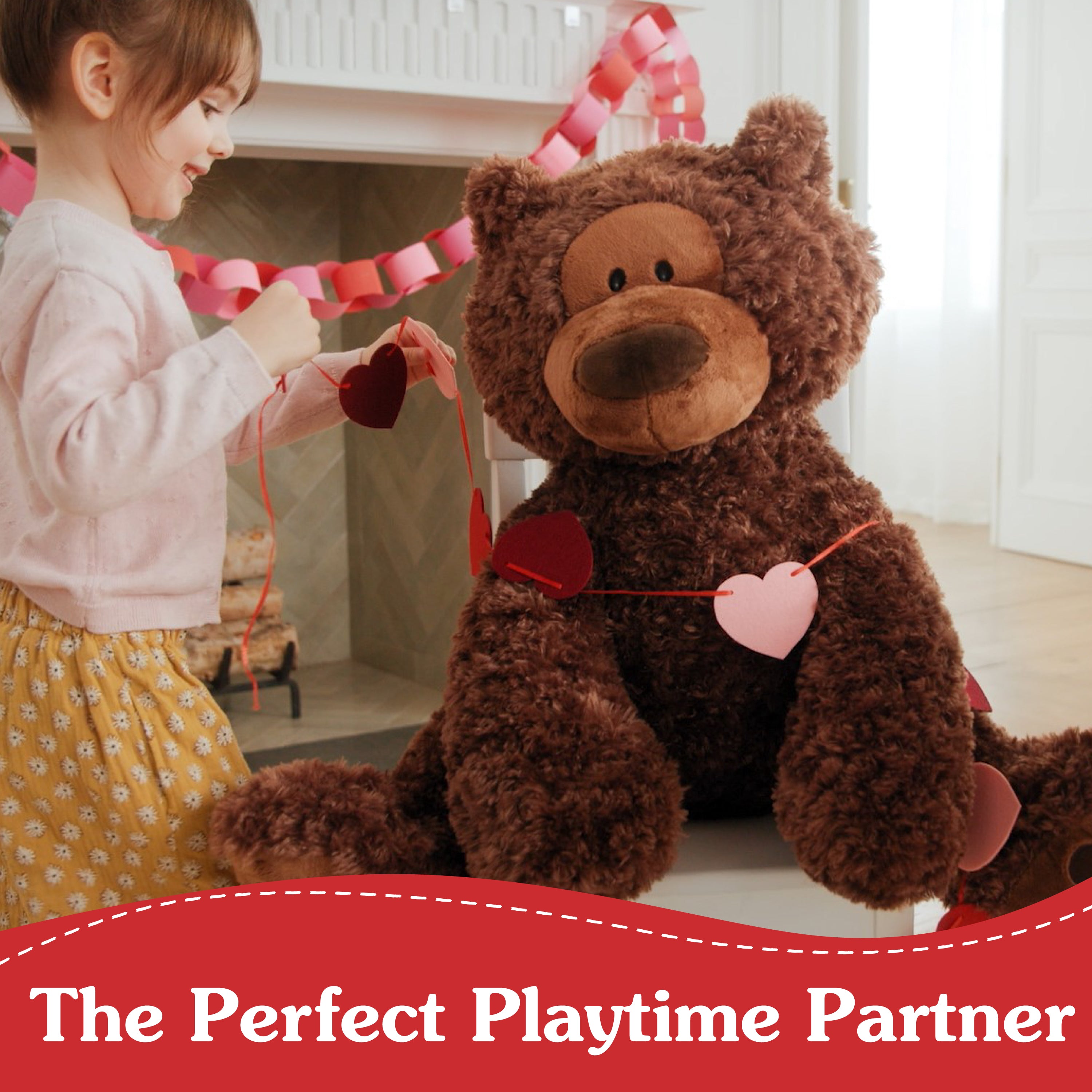 Jumbo Philbin Bear, Chocolate, 29 in、mySite、pszhyizbm