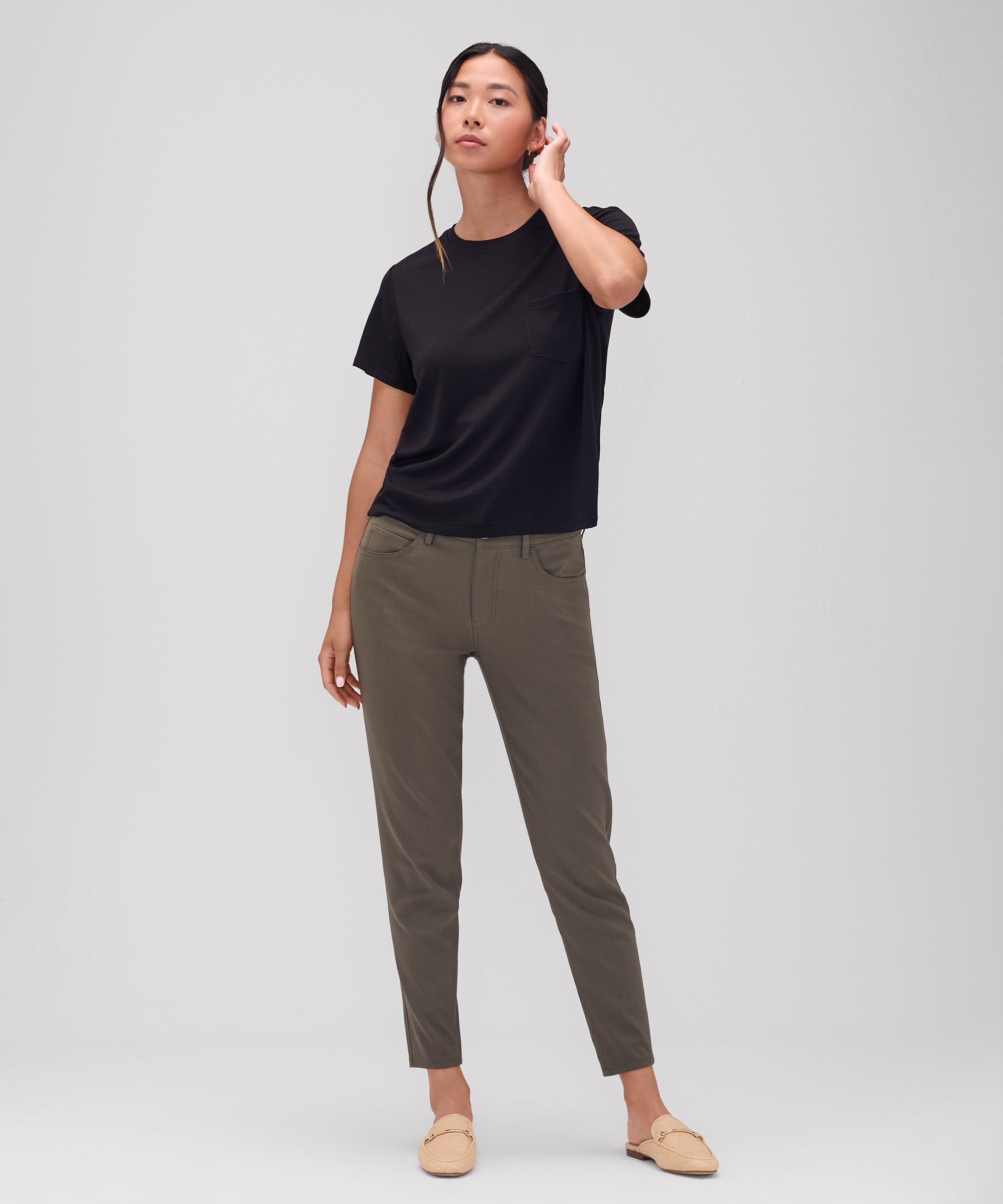 Women's Slim Merino Travel Pants、mySite、noshort