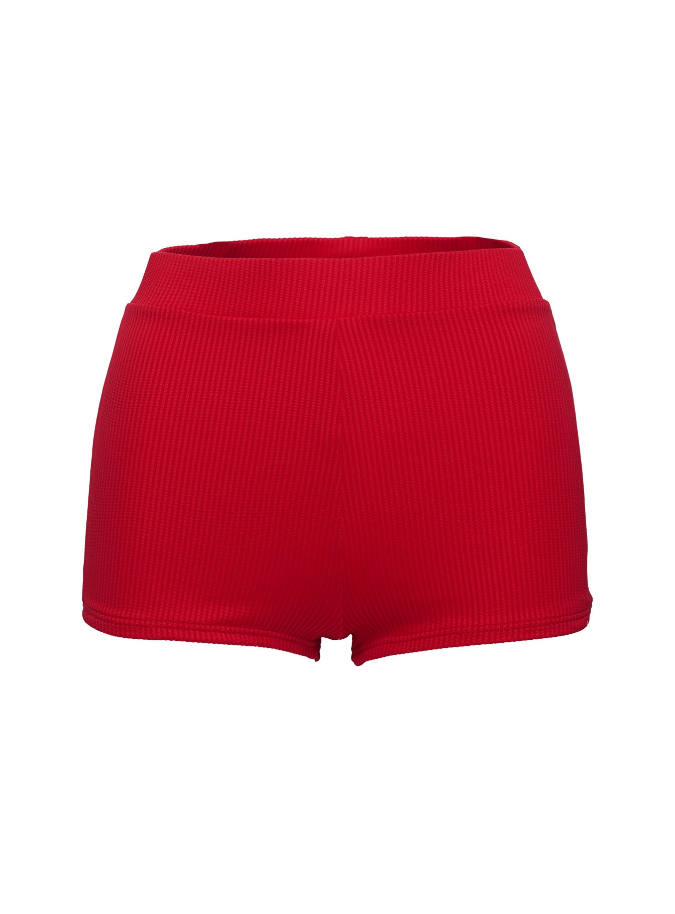 Ezrah Ribbed Shorts Red、mySite、solidvoid