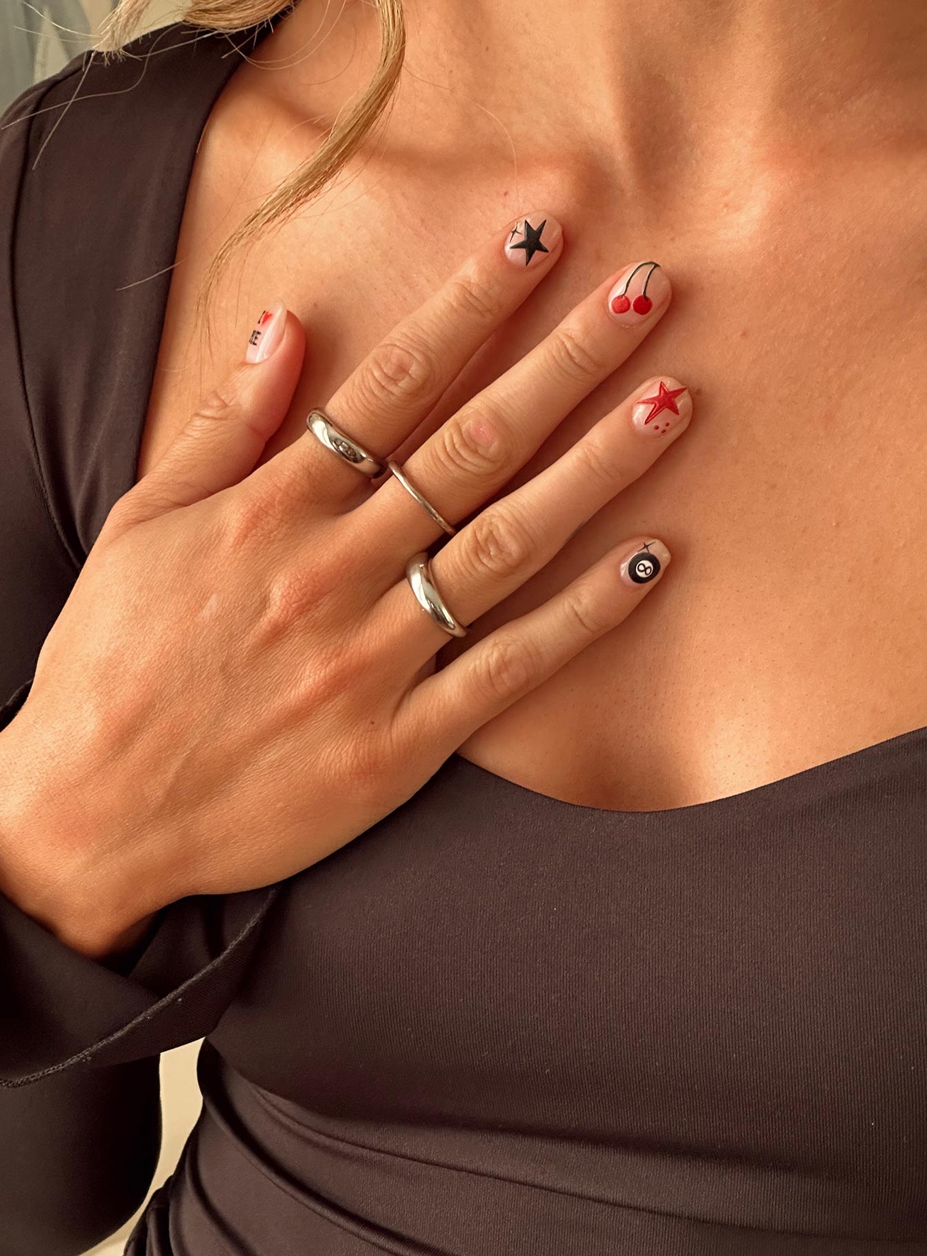 Calix Nail Stickers Multi、mySite、solidvoid