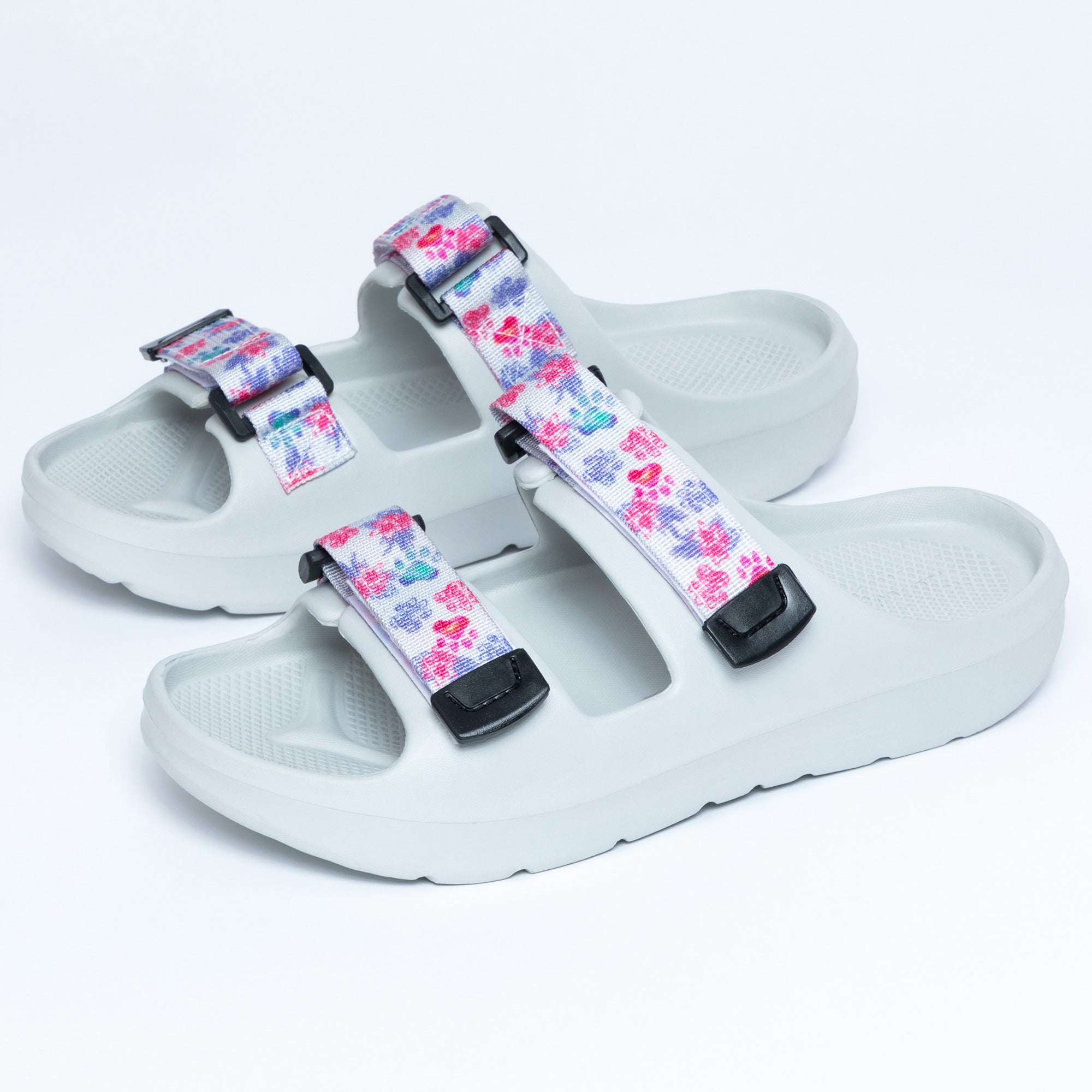 Paw Prints Velcro Slide Sandals、mySite、camillekostekn