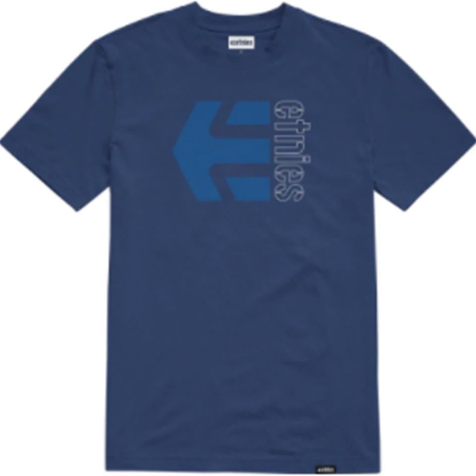  Etnies Corp Combo T-Shirt - Blue/White/Navy、mySite、merchandisen