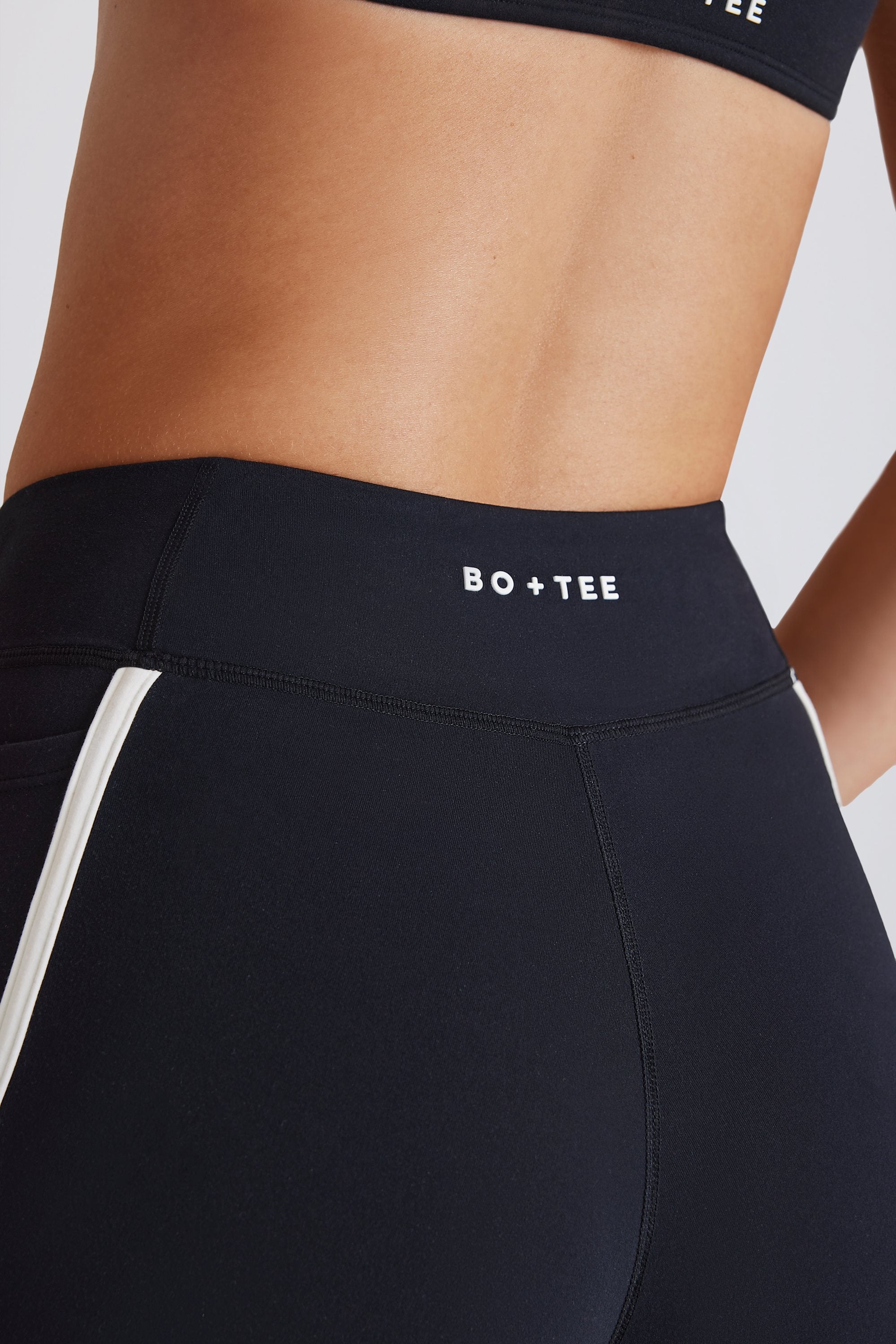  Soft Active Contrast Mini Shorts in Black、mySite、sugarbowlscore