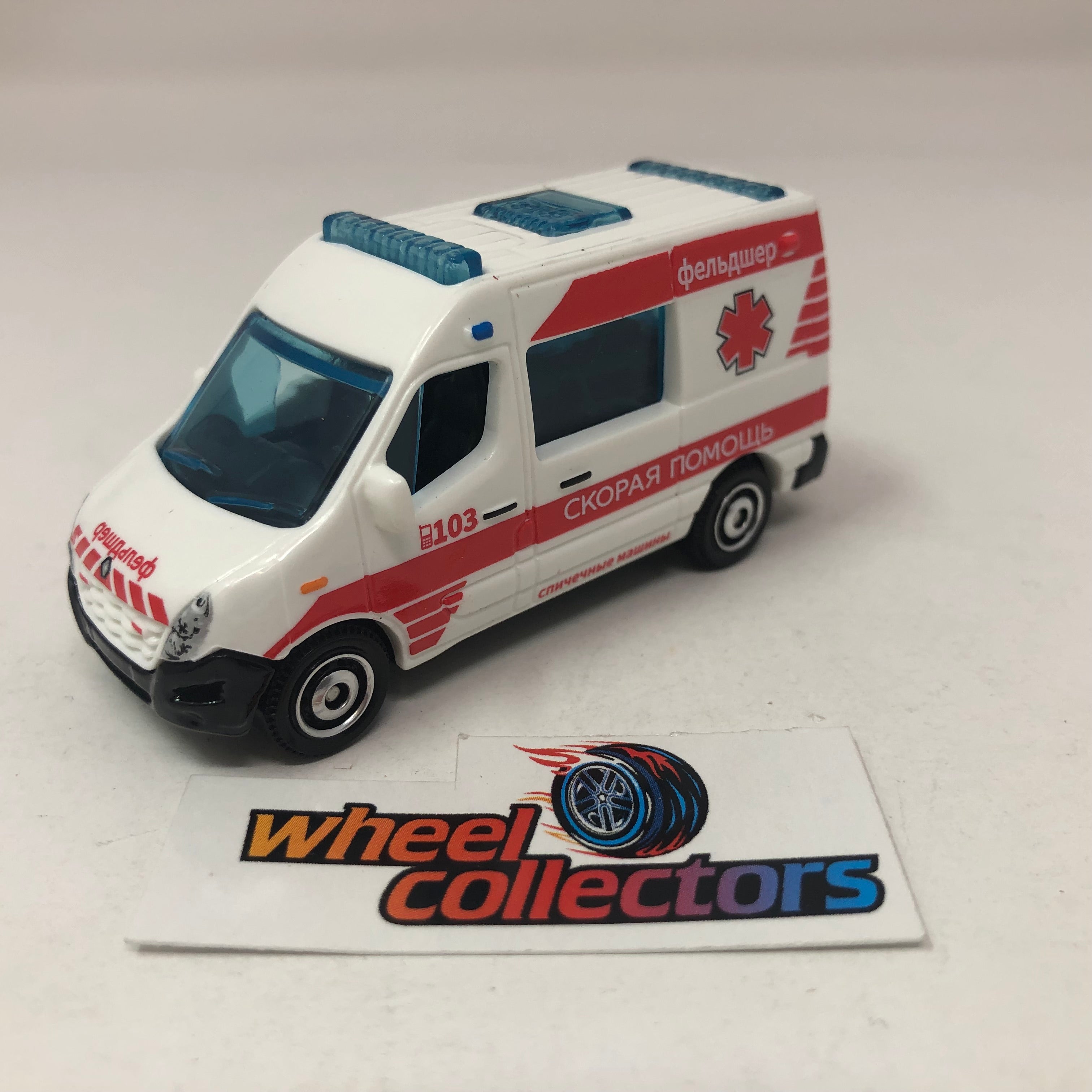 Renault Master Ambulance * White / Red * Matchbox Global Series Loose 1:64 Scale、mySite、hgirdovlk
