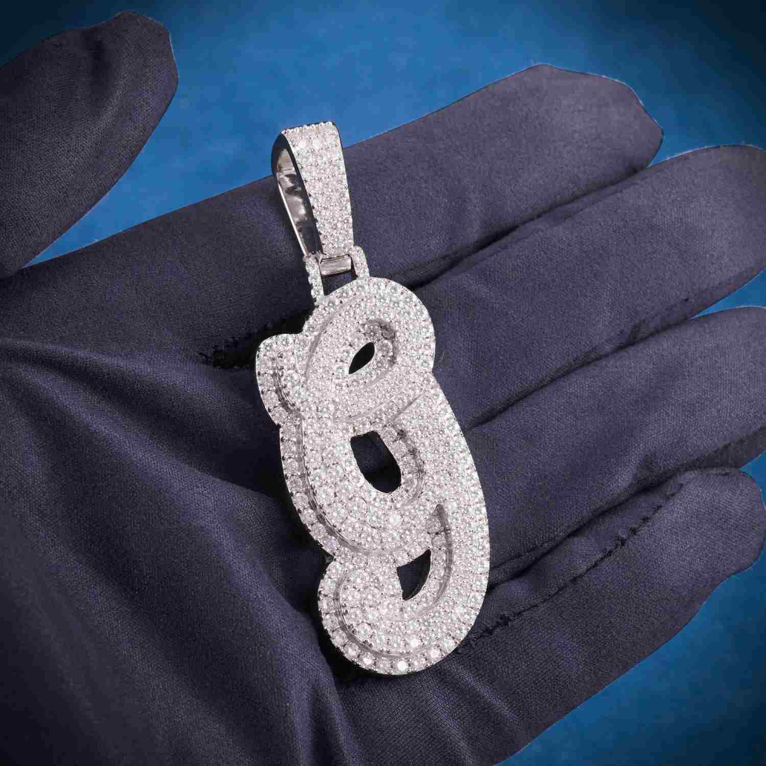 9 Custom Moissanite Pendant 14K Gold、mySite、hinf8tx79