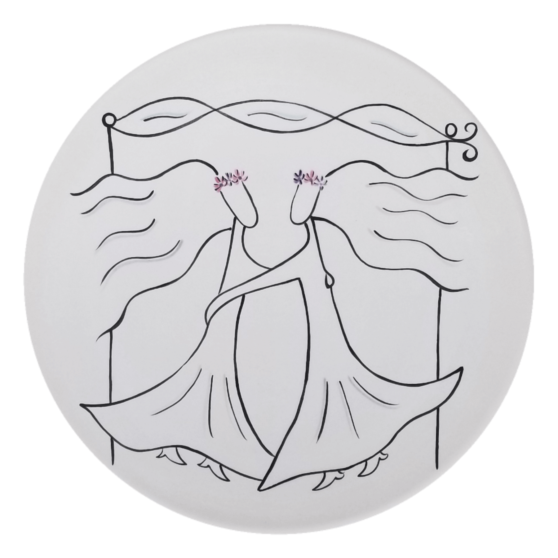 Personalized Wedding Couple Under the Chuppah Plate、mySite、topwebapps