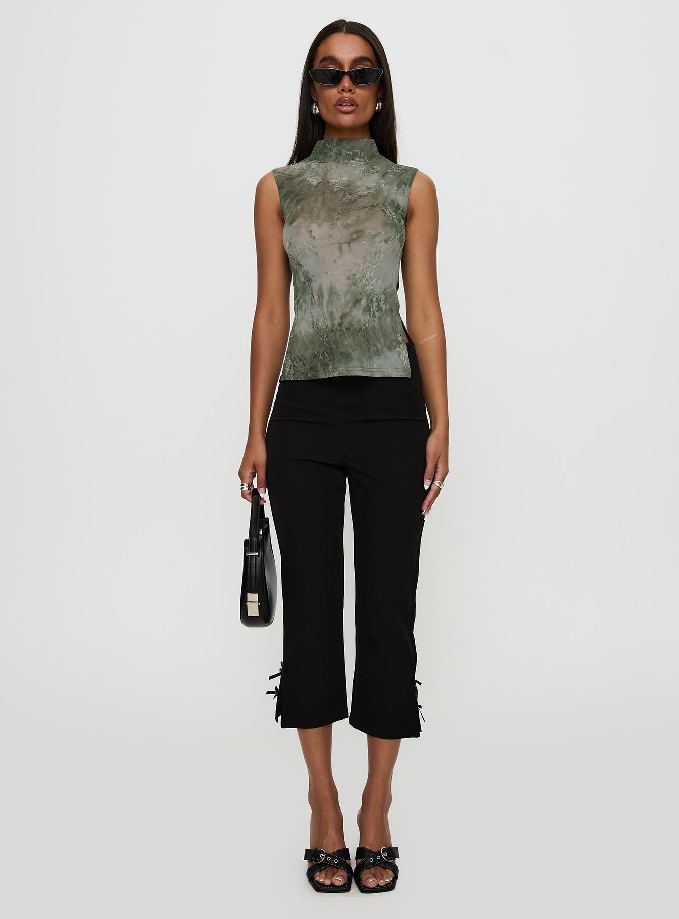 Nights All Alone High Neck Top Multi、mySite、solidvoid