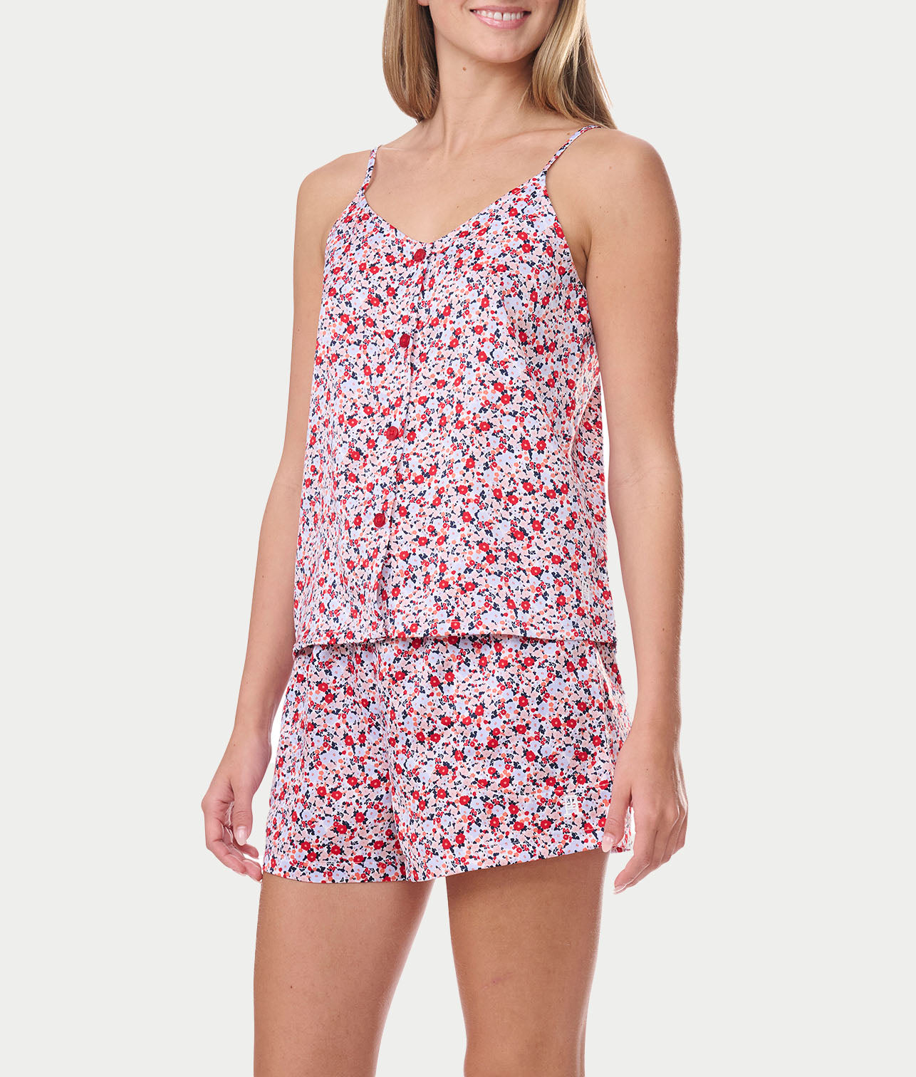  Floral Cami & Boxer Woven Pajama Set、mySite、justintrudeaud