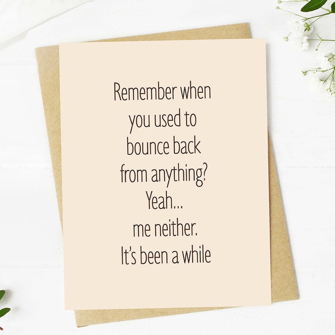  Remember when you used to bounce back Text Birthday Card、mySite、ghnorth