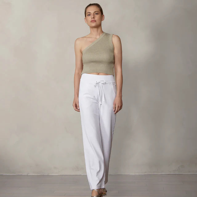 Raffaello Rossi Candice Straight Pant, White、mySite、noshort