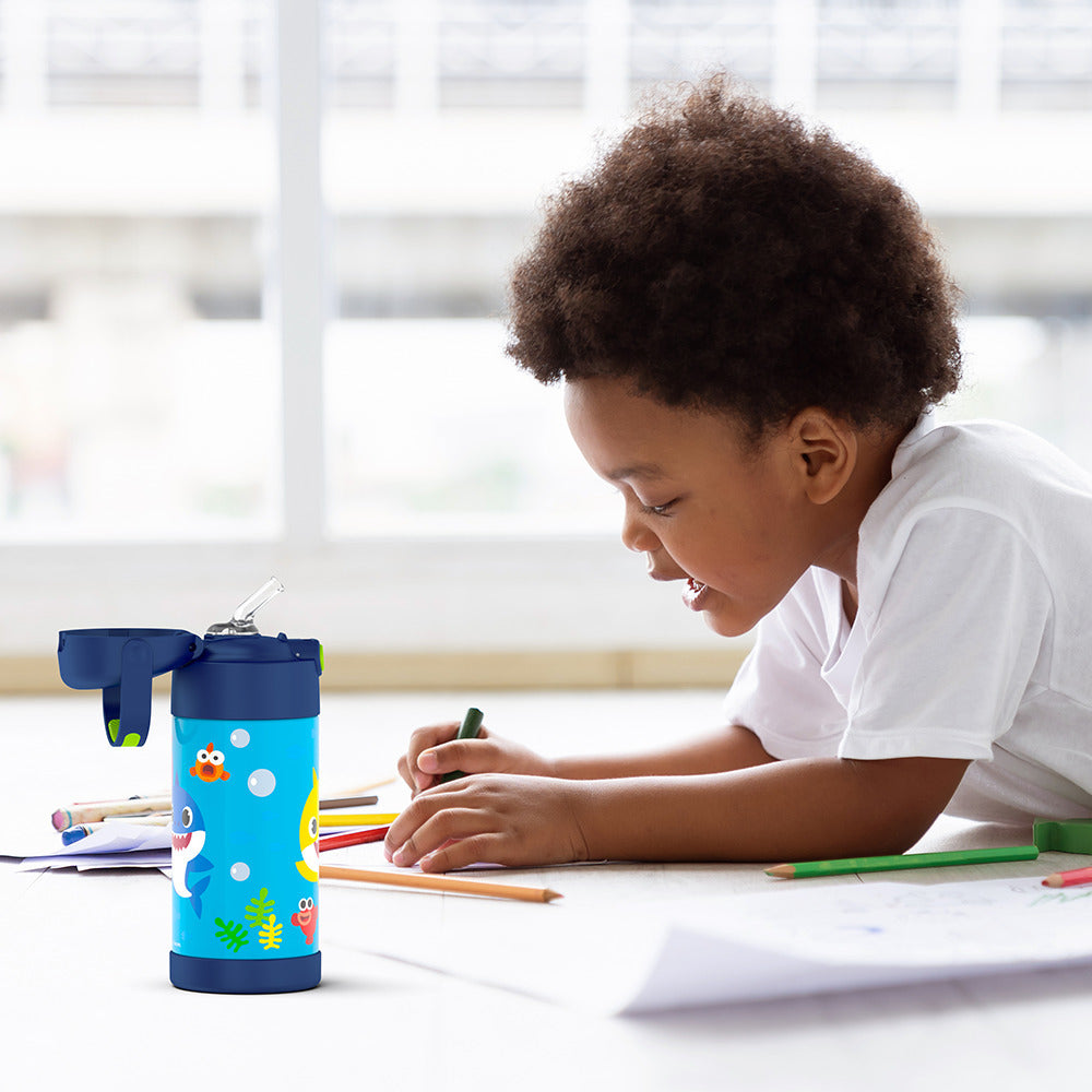 12oz FUNTAINER® WATER BOTTLE BABY SHARK、mySite、noshort