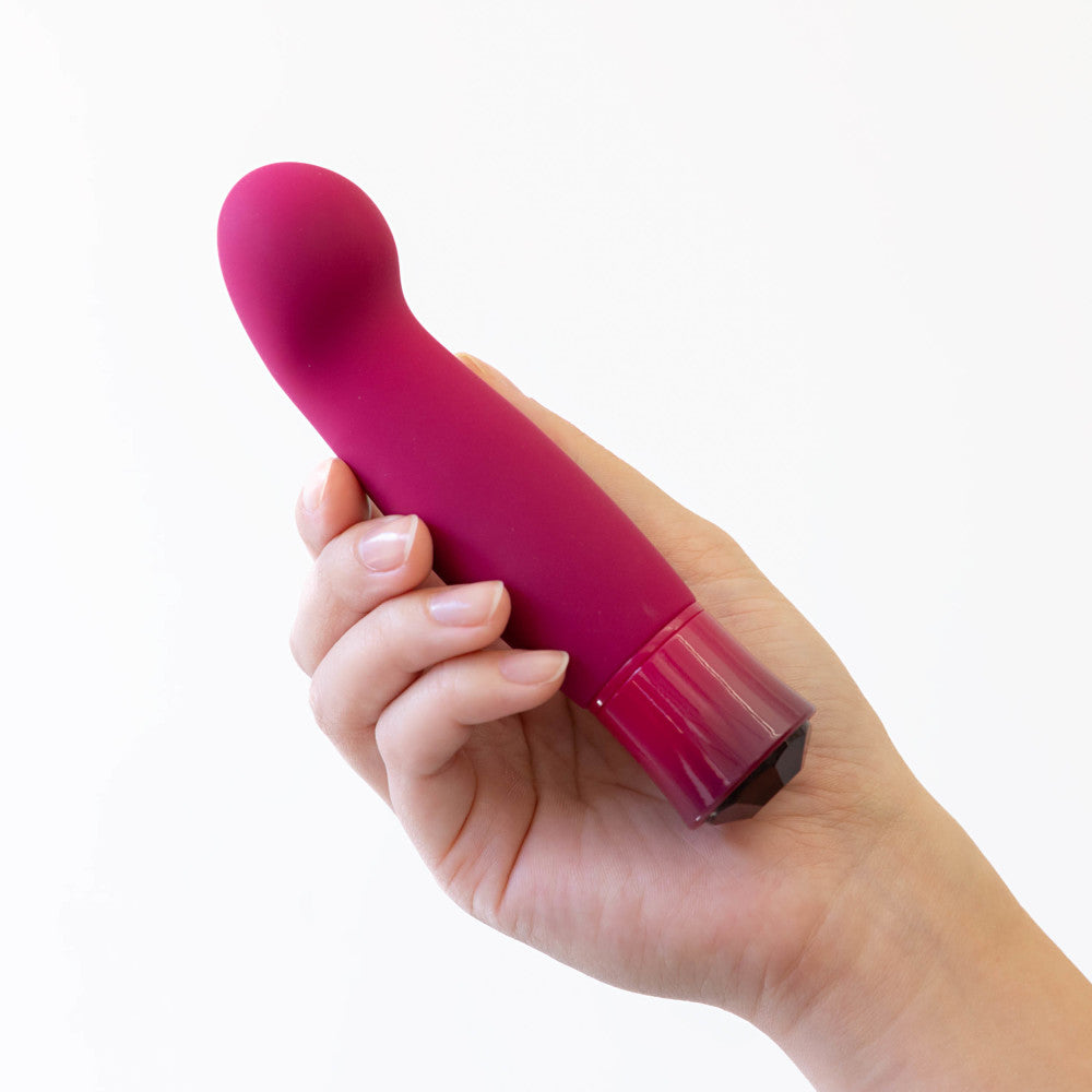 Oh My Gem By Blush® | Classy: 5.5 Inch Warming G Spot Stimulation Vibrator in Garnet with Powerful RumboTech™ Technology、mySite、bottomscart