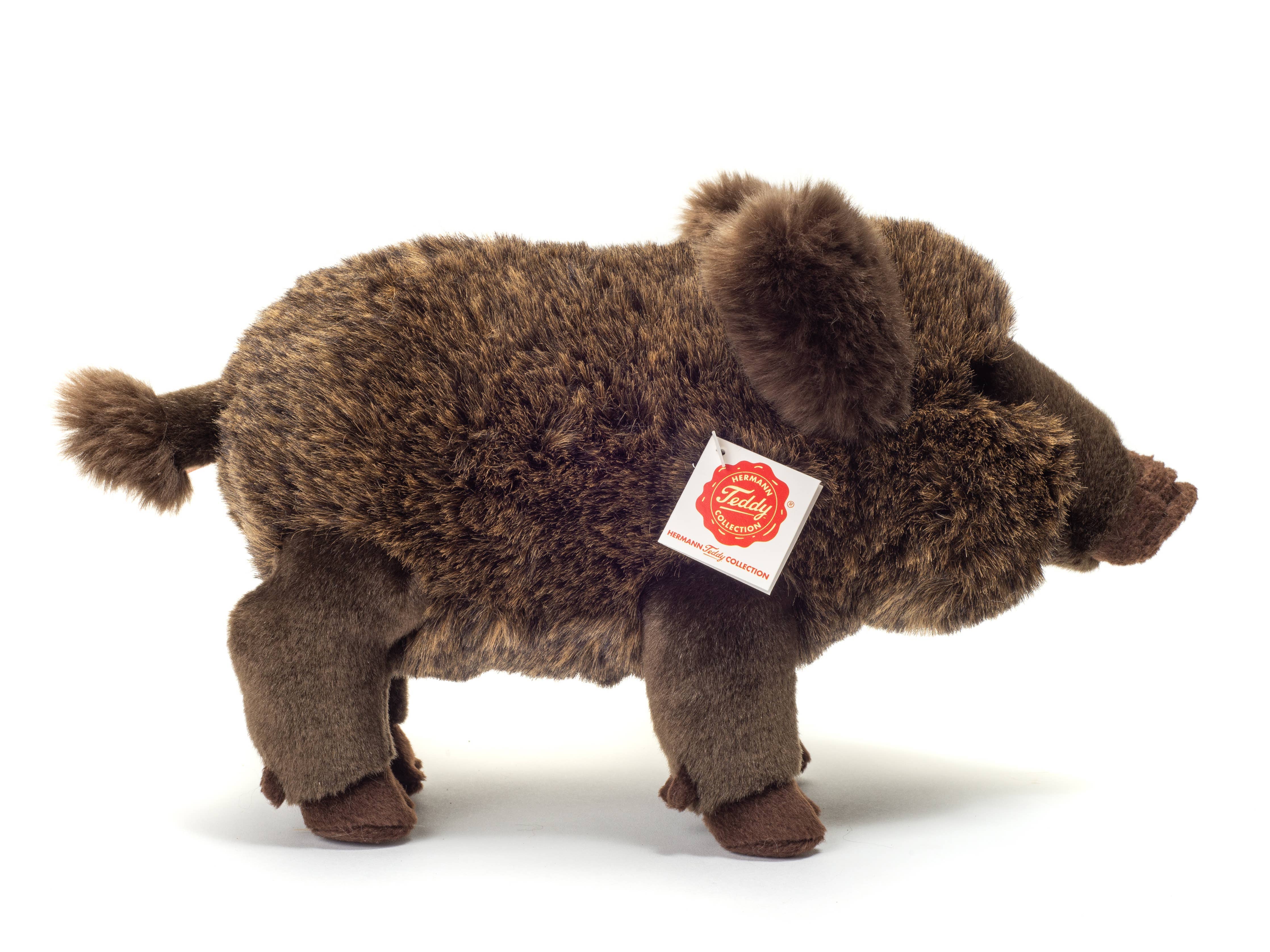 European Wild Boar 30 cm Fluffy Plush Animal by Teddy Hermann、mySite、g9winljtr