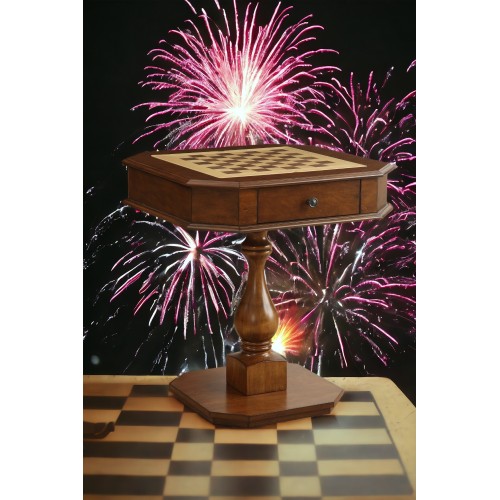 Galini White Finish Game Table、、casual