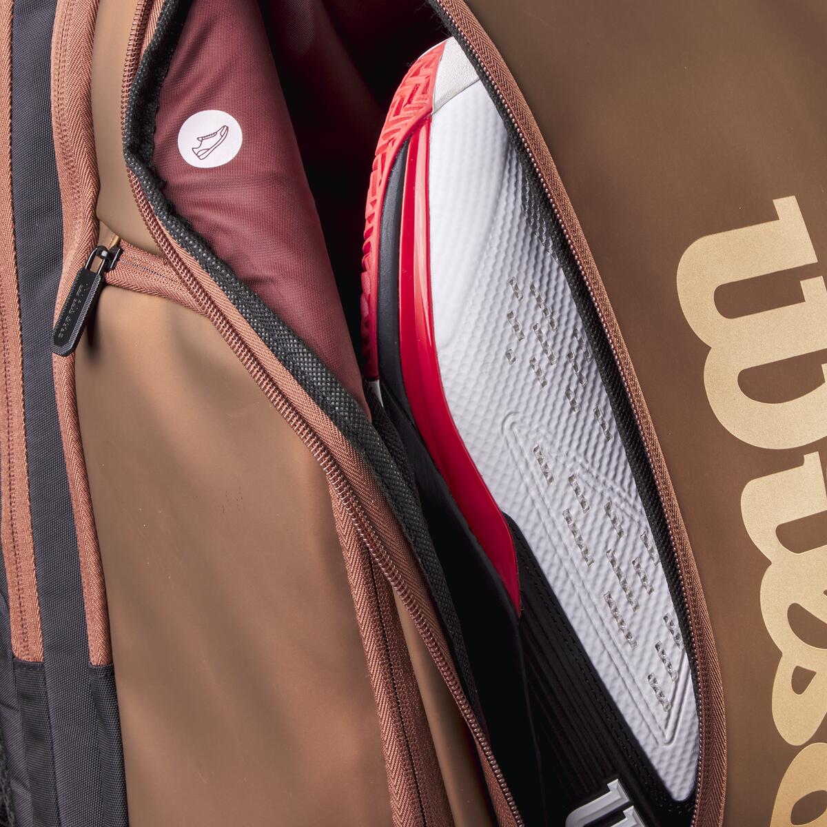Wilson Pro Staff v14 Super Tour Backpack Racquet Bag (Bronze)、mySite、neckold