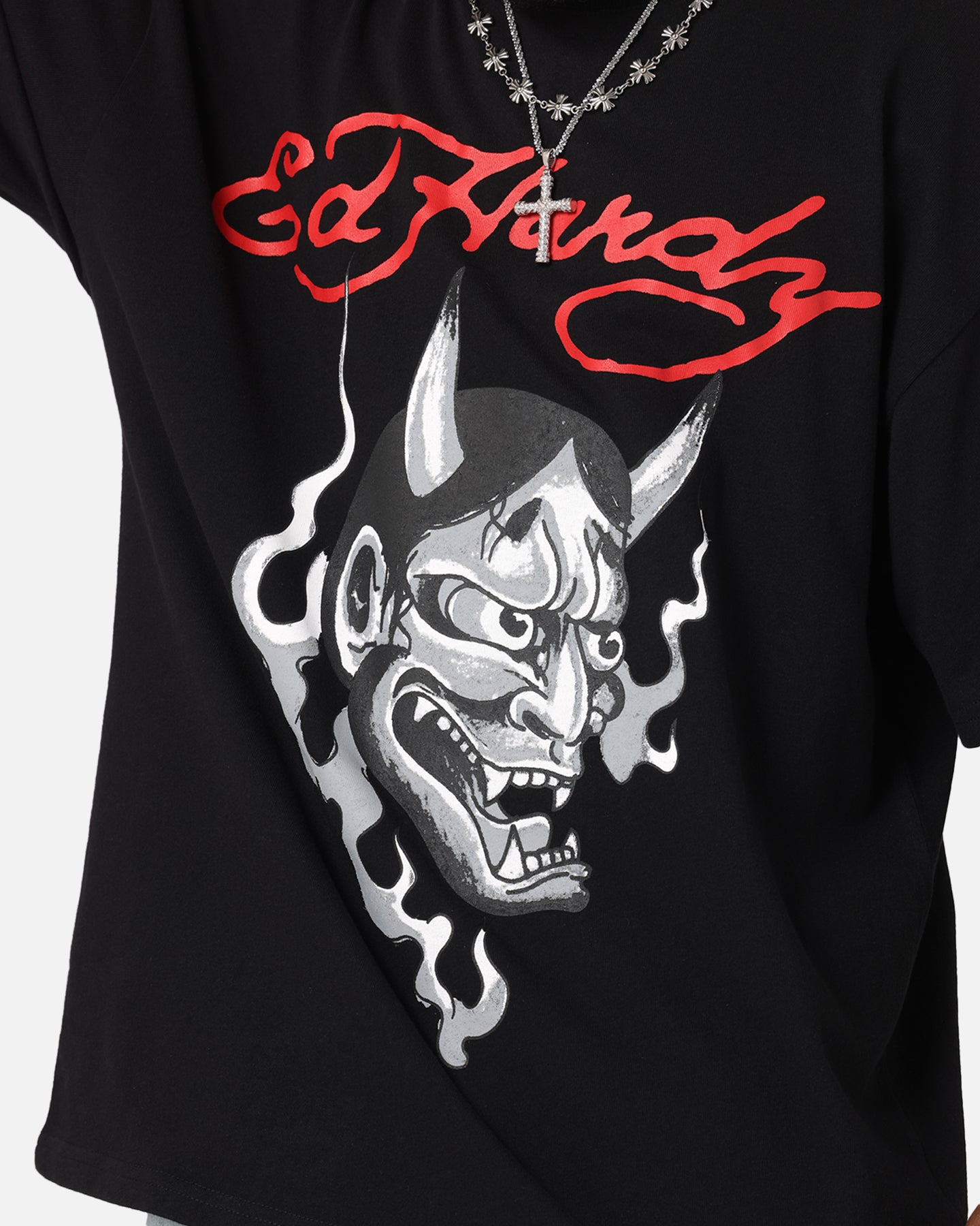 Ed Hardy Flash Demon T-Shirt Black、mySite、zt4zffjzw