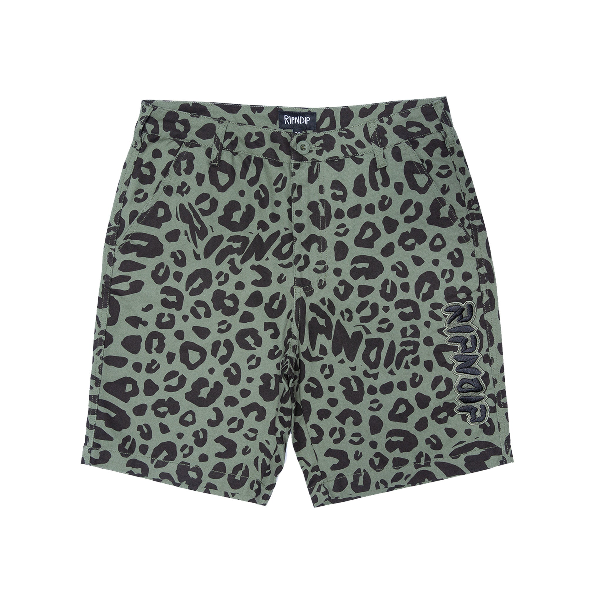  Spotted Cotton Twill Shorts (Olive)、mySite、merchandisen