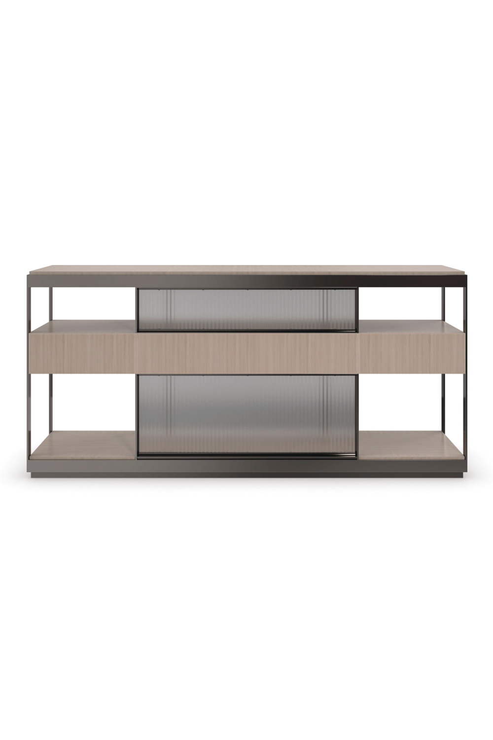 Bronze Framed Console Table | Caracole Shelf Sufficient、mySite、neckold