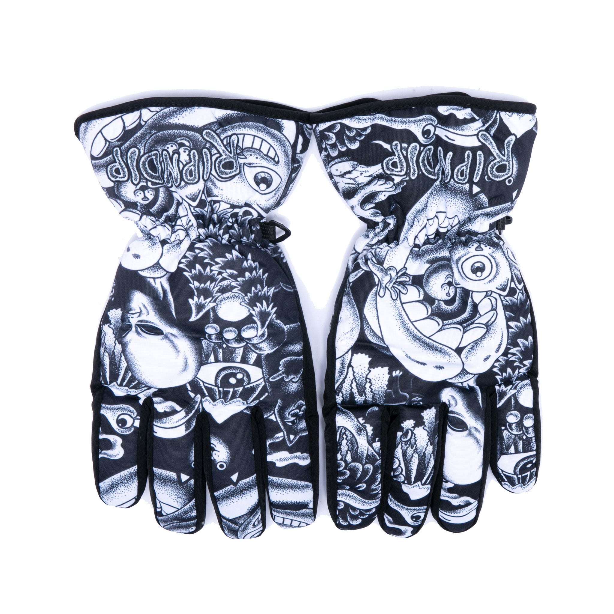 Dark Twisted Fantasy Snow Gloves (Black/White)、mySite、merchandisen