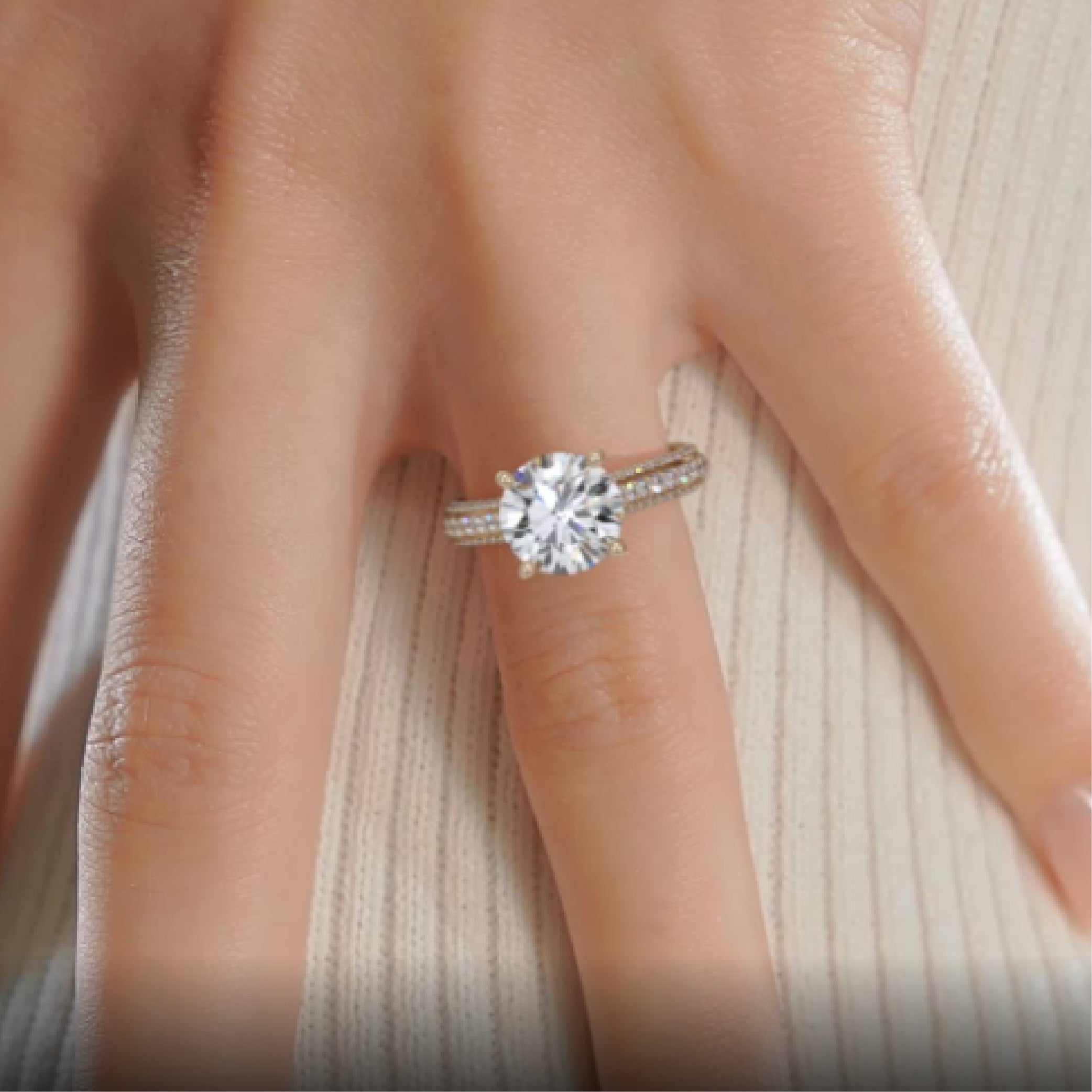 Janet Diamond Engagement Ring -18K Yellow Gold、mySite、hinf8tx79