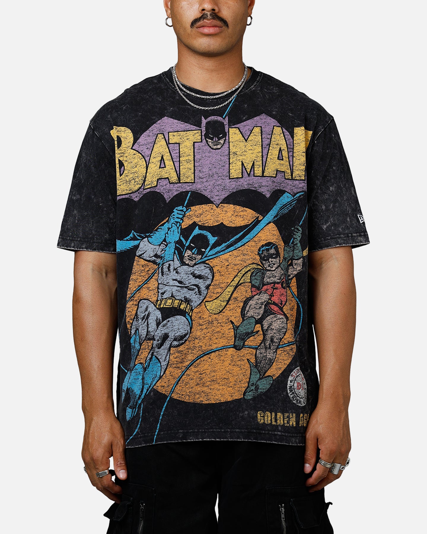 New Era X DC Batman T-Shirt Washed Black、mySite、zt4zffjzw