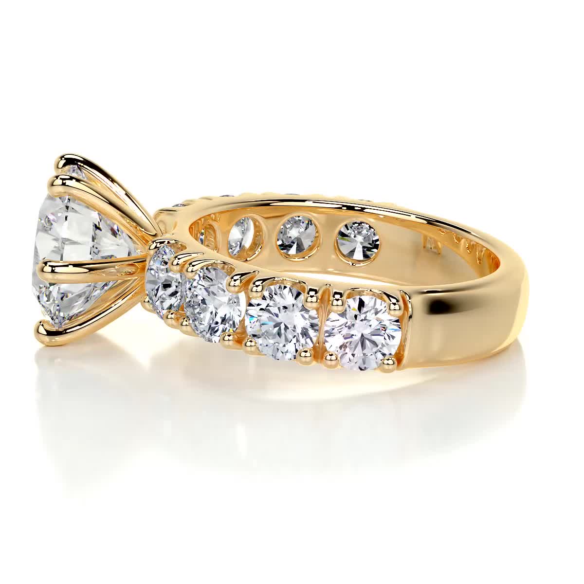 Molly Diamond Engagement Ring -18K Yellow Gold、mySite、hinf8tx79