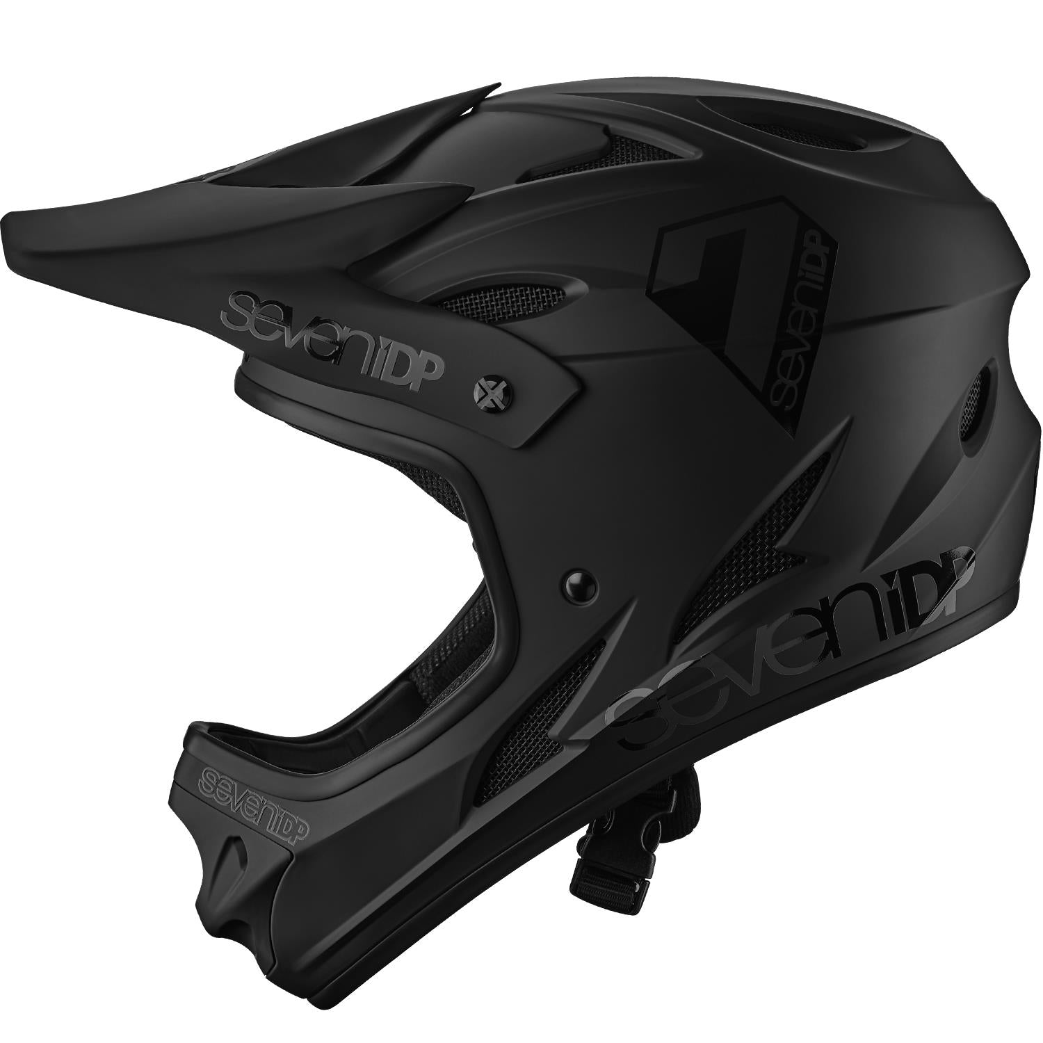  Seven iDP M1 Youth Race Helmet - Matt Black/Gloss Black、mySite、merchandisen