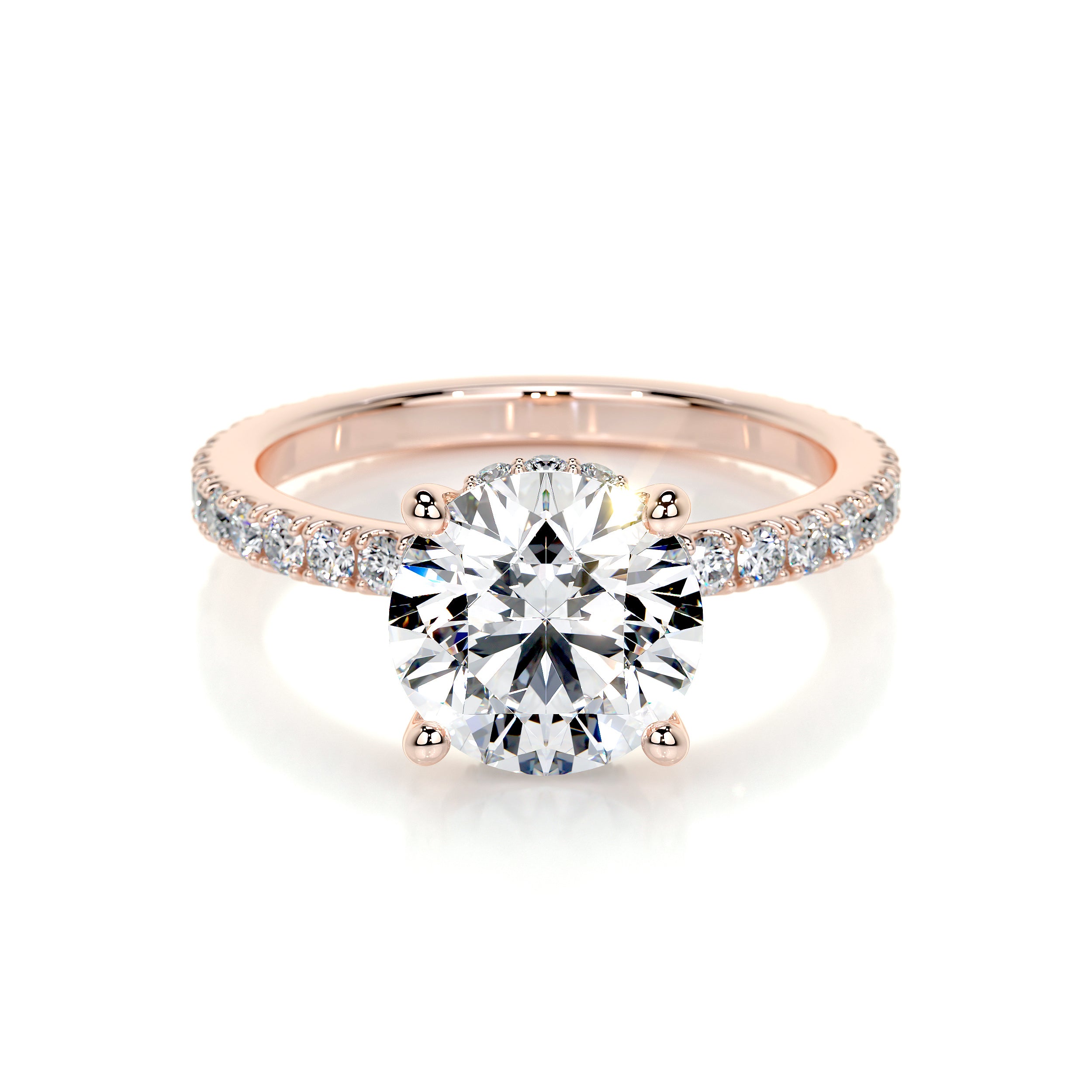 Nellie Lab Grown Diamond Ring -14K Rose Gold、mySite、hinf8tx79
