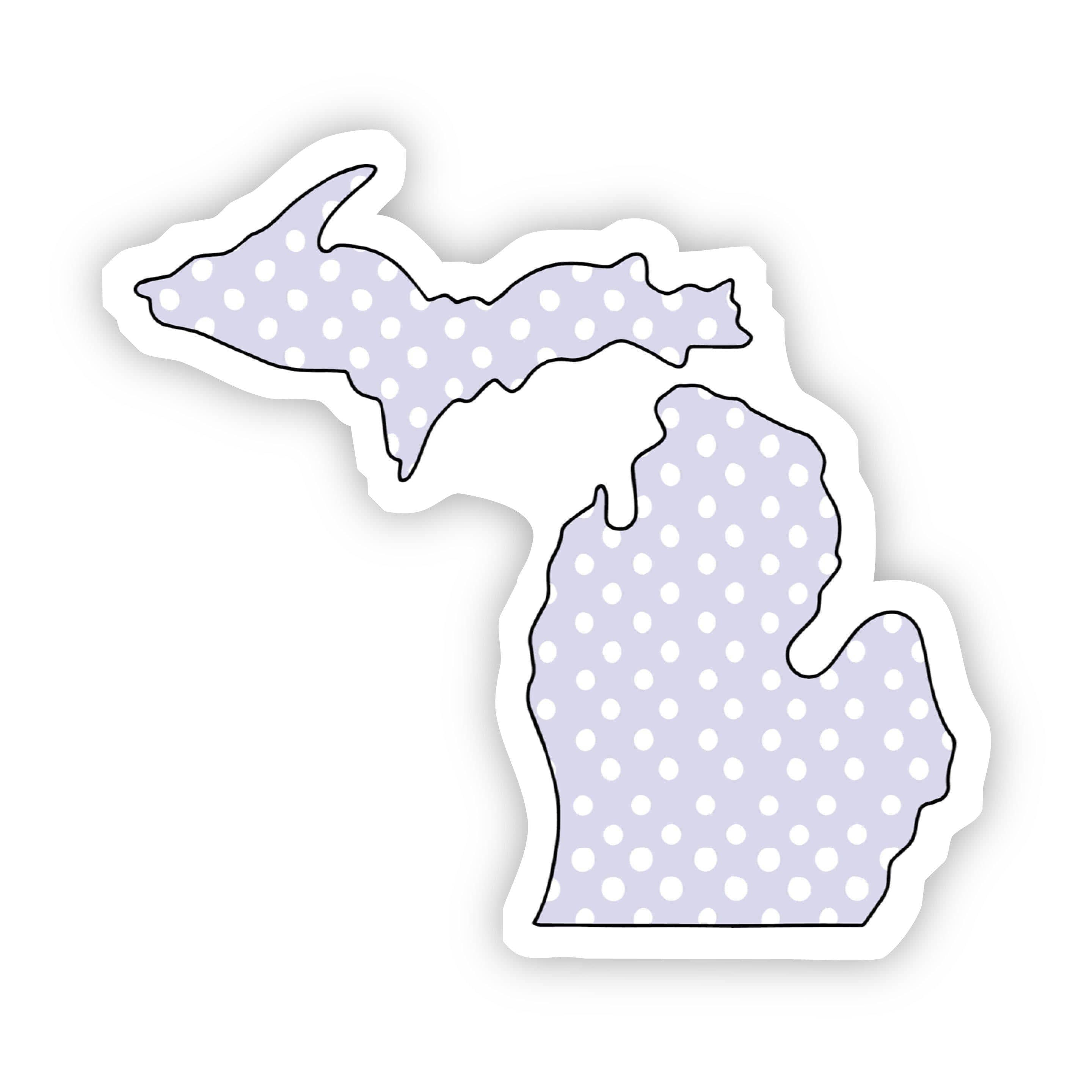  Michigan Polka Dot Sticker、mySite、elrpsem3k