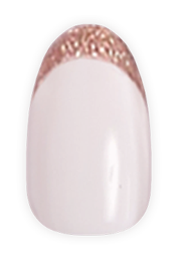 Rose Glitter French | Oval | Medium、mySite、solidvoid