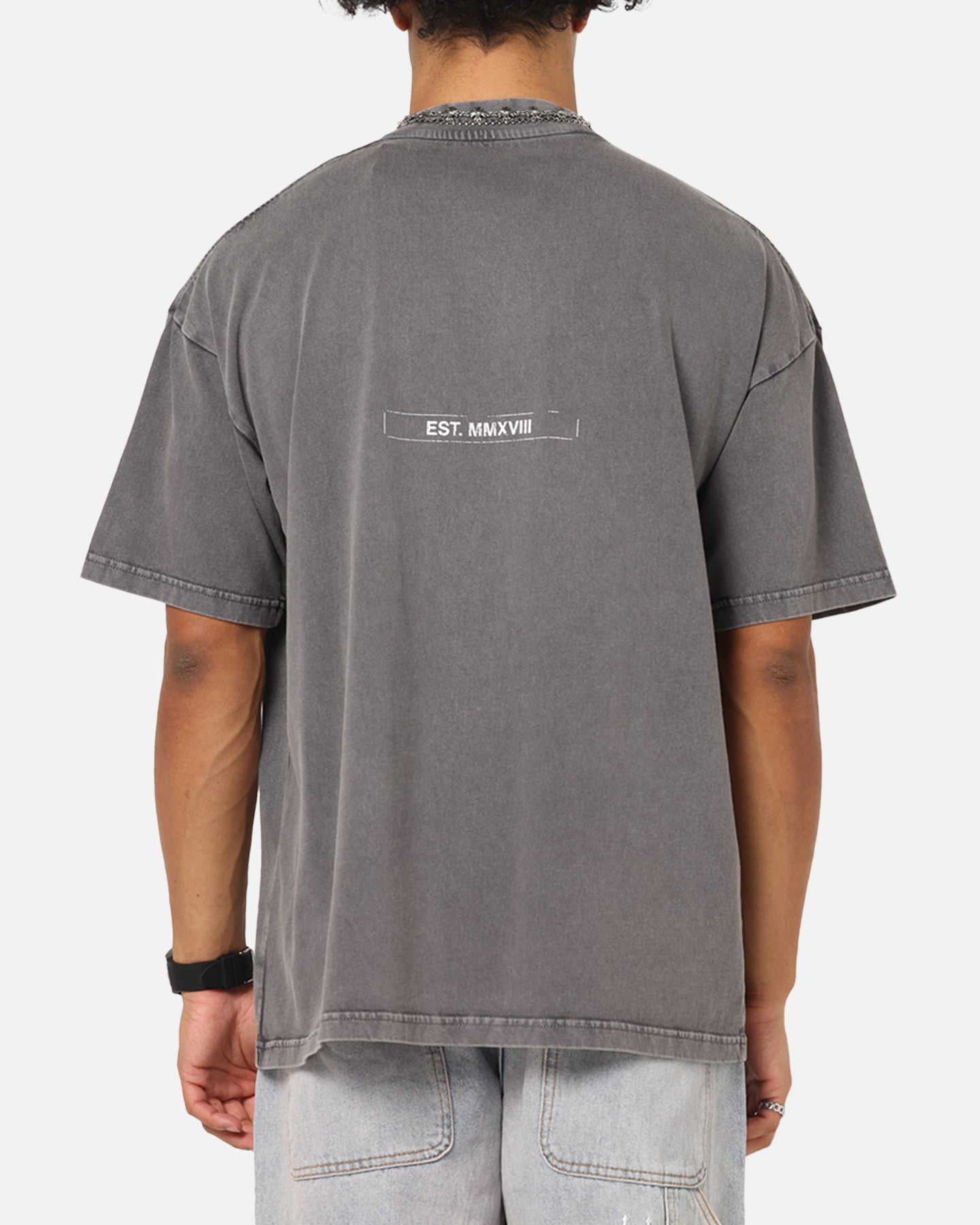 Saint Morta Liberty Mock Neck T-Shirt Washed Charcoal、mySite、zt4zffjzw