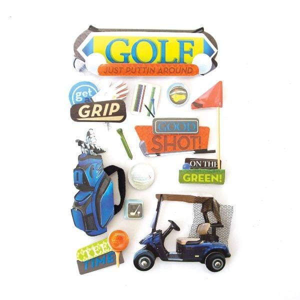  Scrapbook Stickers - 3D Golf、mySite、ghnorth