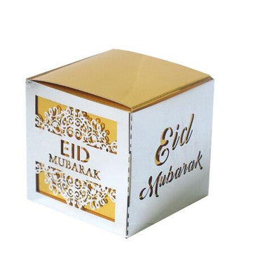 Eid Muabarak Candy Boxes - White (Set of 3)、mySite、topwebapps