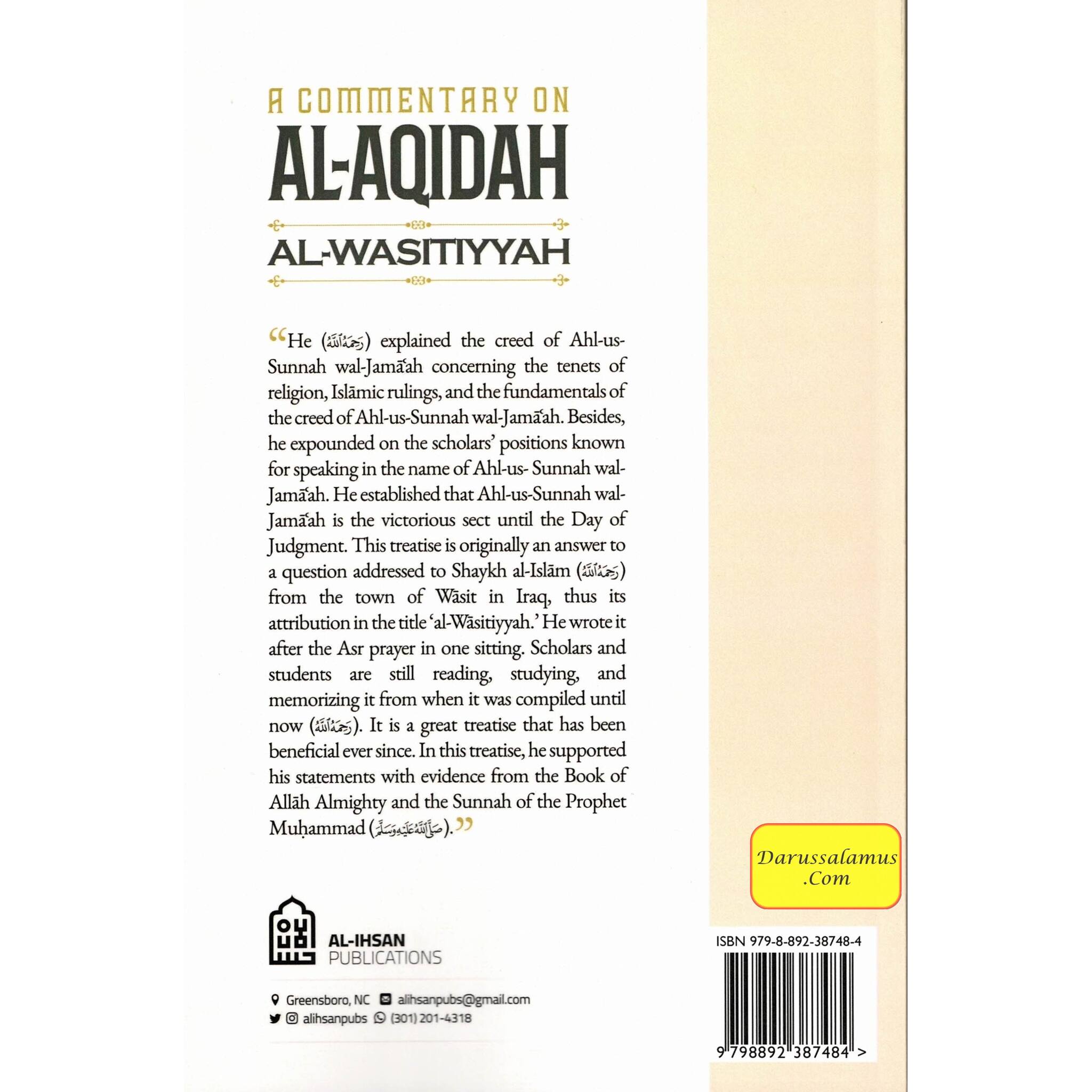 A Commentaary on Al-Aqidah Al-Wasitiyyah 2 Vol Set、mySite、topwebapps
