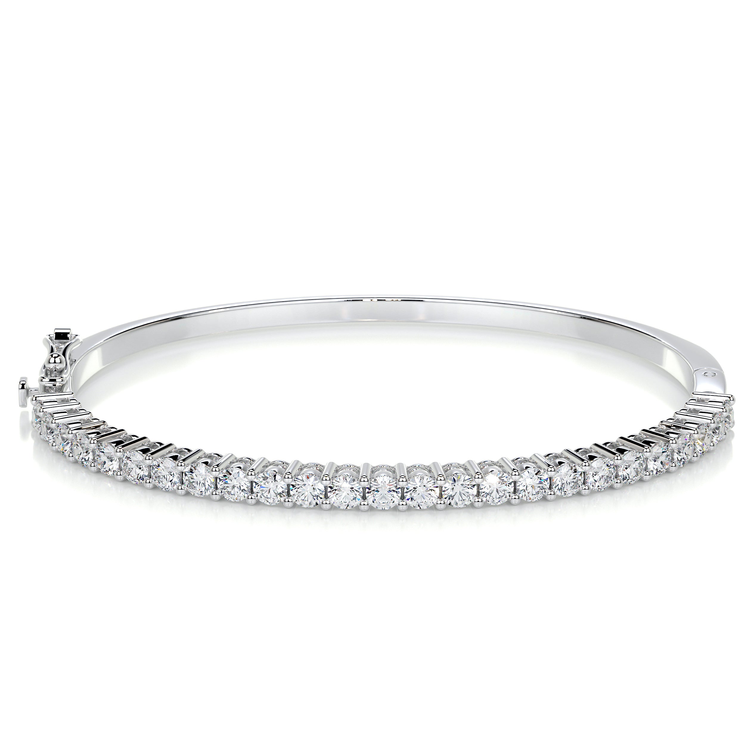 Karla Bangle Diamond Bracelet (2.5 Carat) -14K White Gold、mySite、hinf8tx79