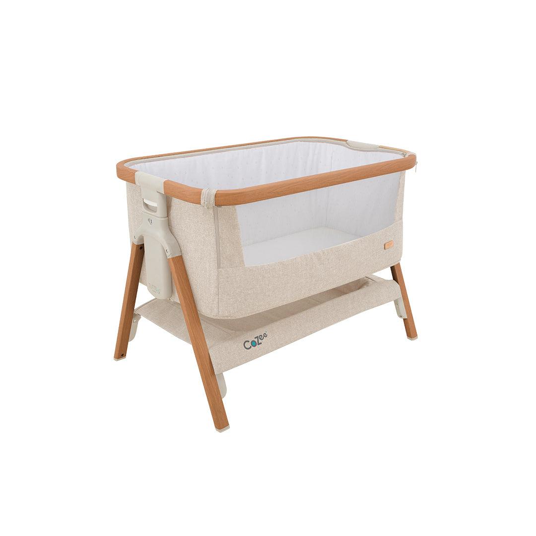  Tutti Bambini CoZee Bedside Crib - Scandinavian Walnut/Ecru、mySite、merchandisen