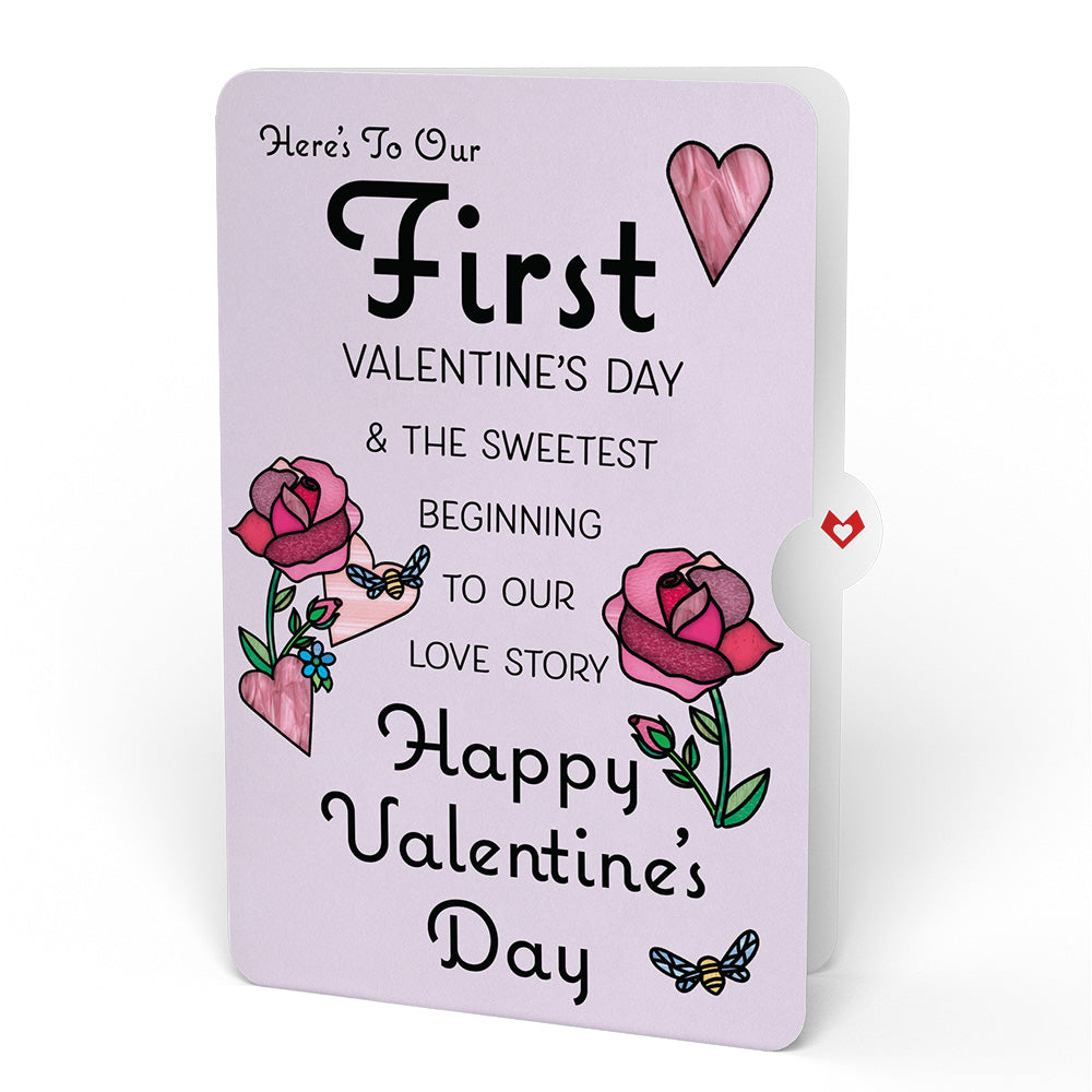 Bee Mine Suncatcher The Sweetest Beginning Valentine Pop-Up Card and Sentiment Set、mySite、solidvoid