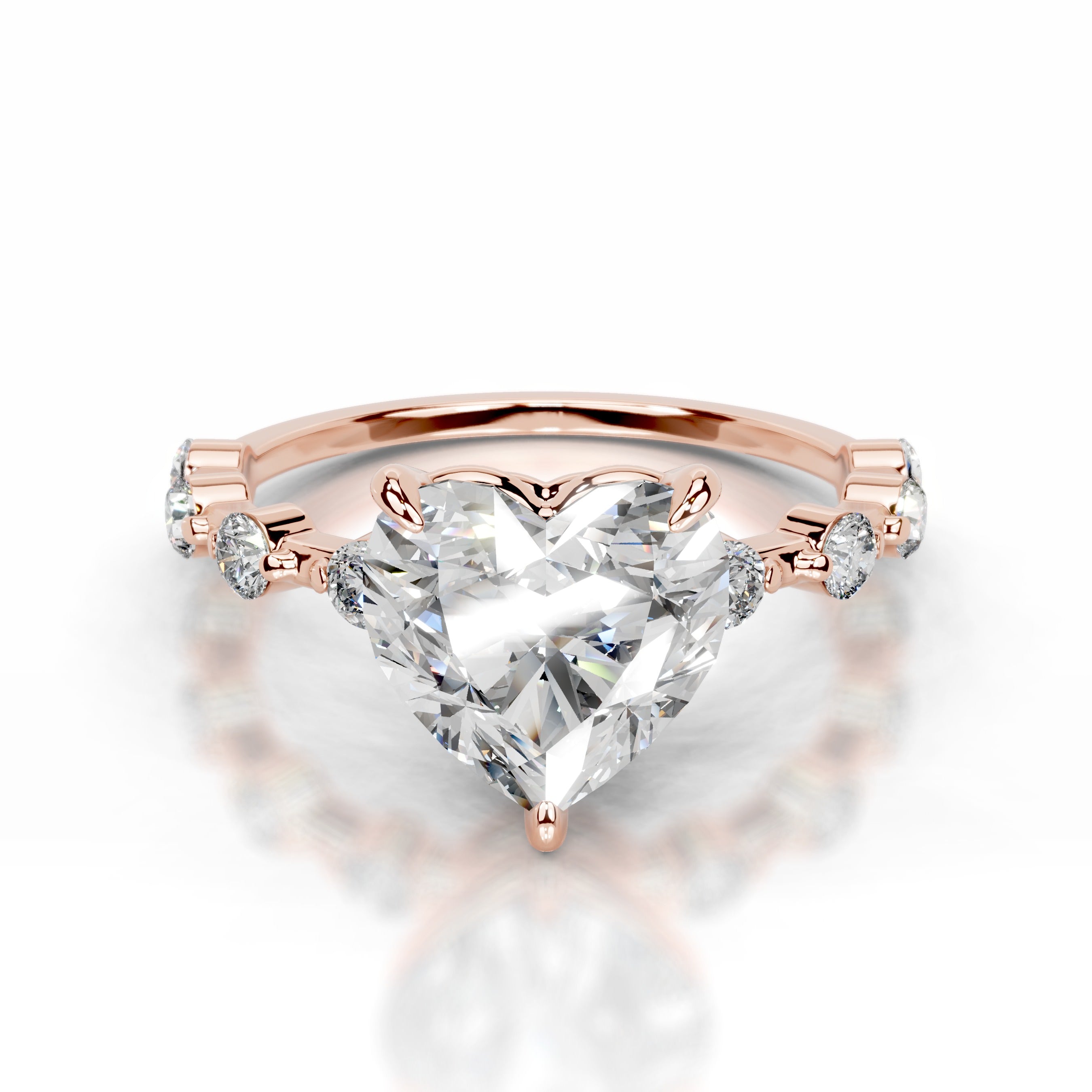 Bell Lab Grown Diamond Ring - 14K Rose Gold、mySite、hinf8tx79