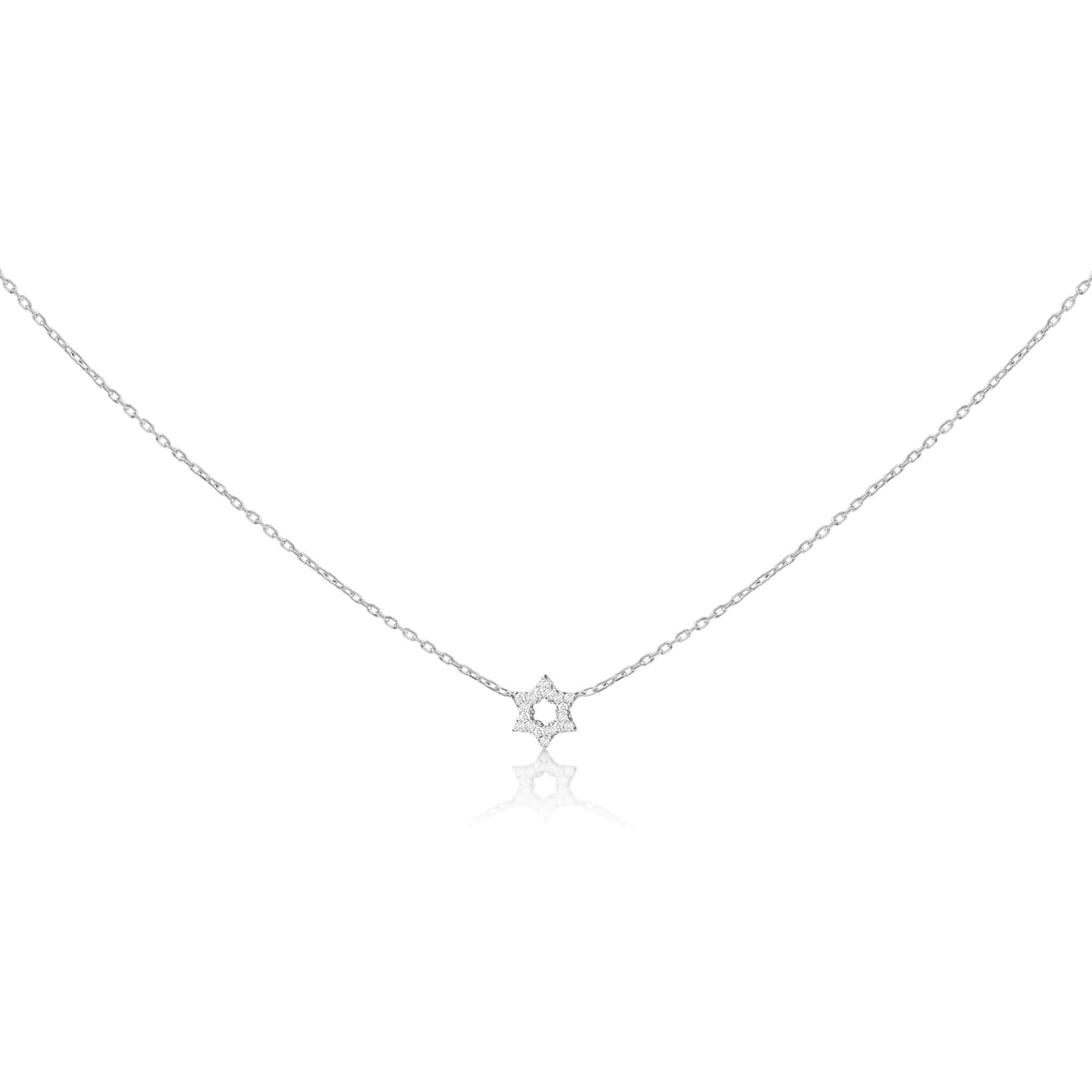 Diamond Pendant with Jewish Star of David - 14k Yellow, White or Rose Gold、mySite、topwebapps