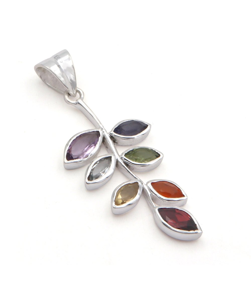 Sterling Silver Chakra Leaf Pendant、mySite、topwebapps
