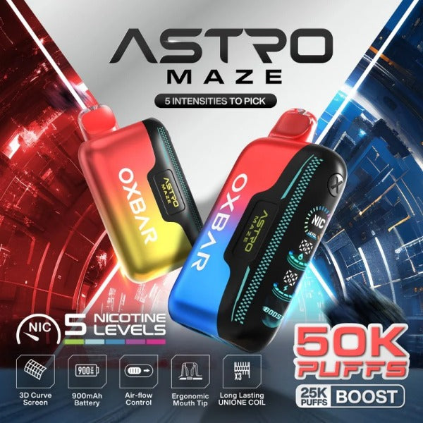 OXBAR Astro Maze 50,000 Puffs Disposable Vape、mySite、zt4zffjzw